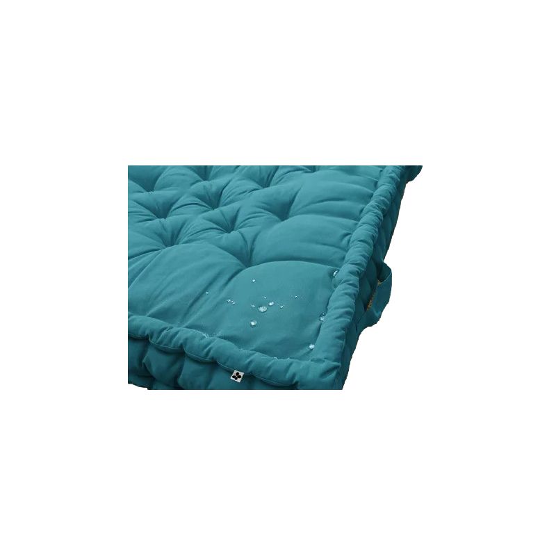 Water-repellent outdoor floor cushion L'EFFET PAPILLON Yellow