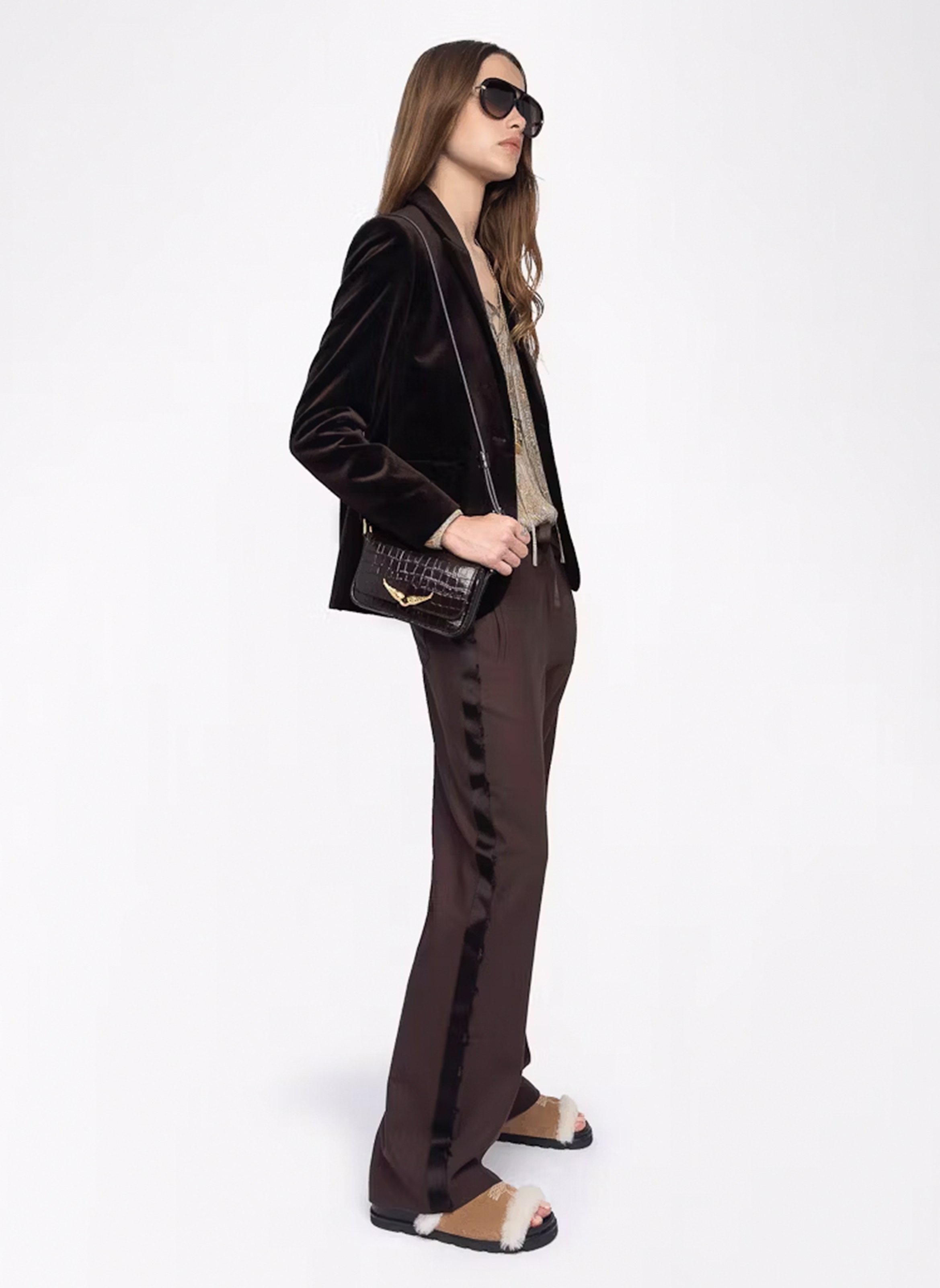 Pantalon droit ZADIG&VOLTAIRE Marron