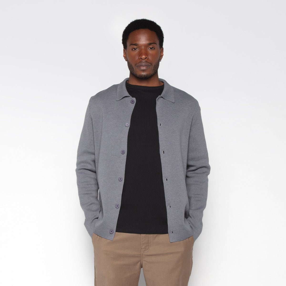 Cardigan SERGE BLANCO Grey