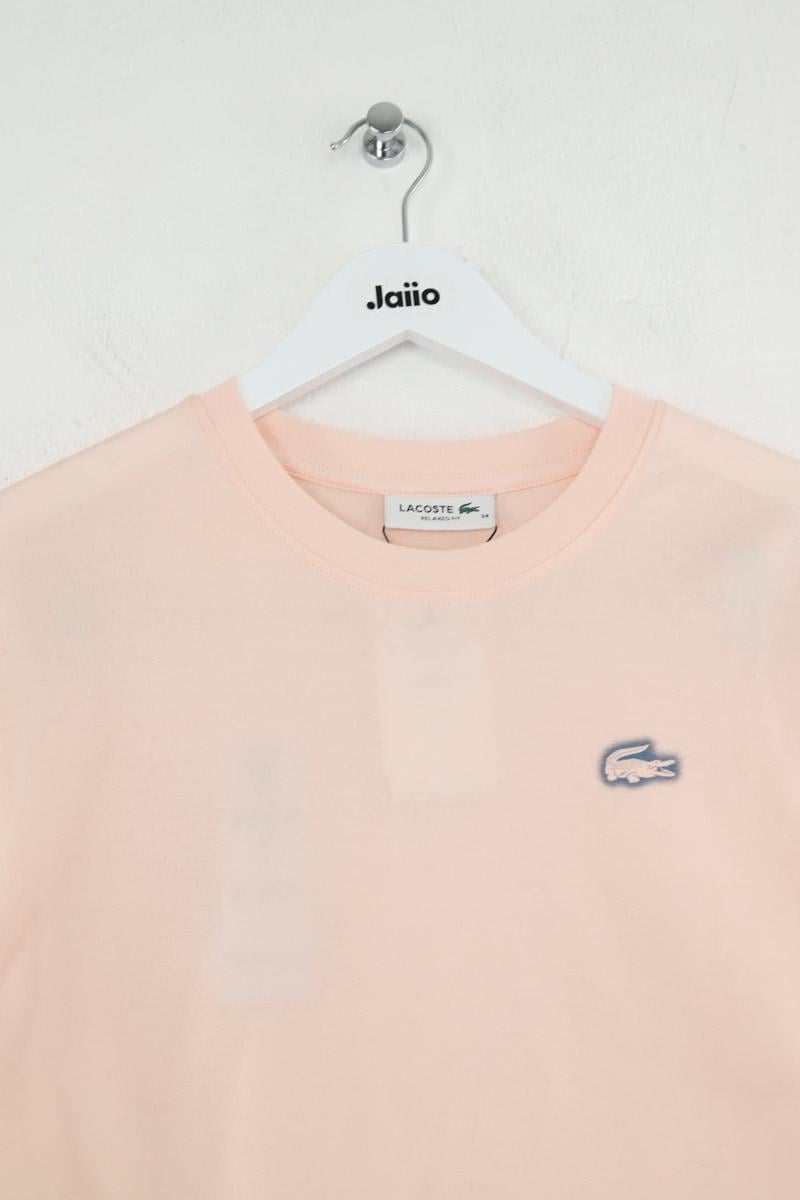 Cotton T-shirt LACOSTE - SECONDE MAIN Pink