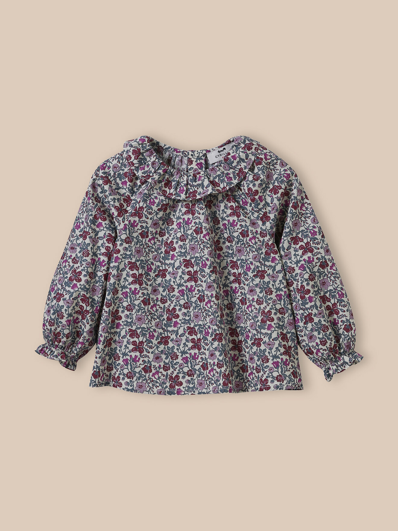 Babingdon Liberty fabric blouse CYRILLUS Purple