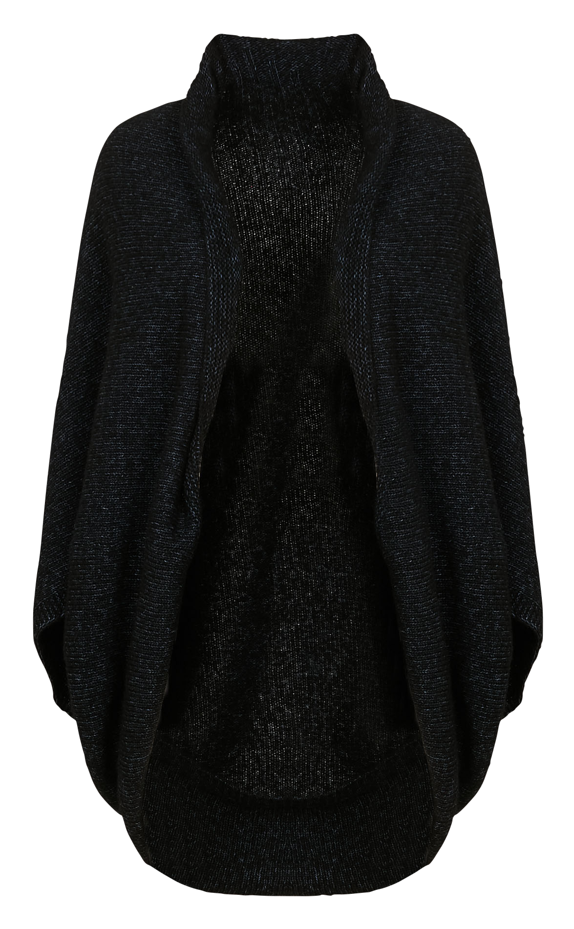 Ärmellose lockere Weste in Uni-Farbe ACOTE Schwarz