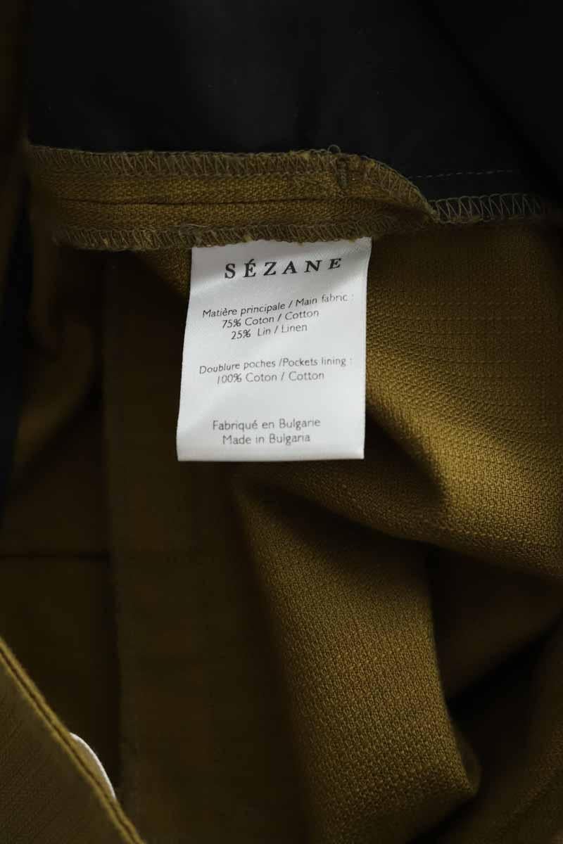 Slim-fit cotton cargo pants SEZANE - Seconde main Khaki