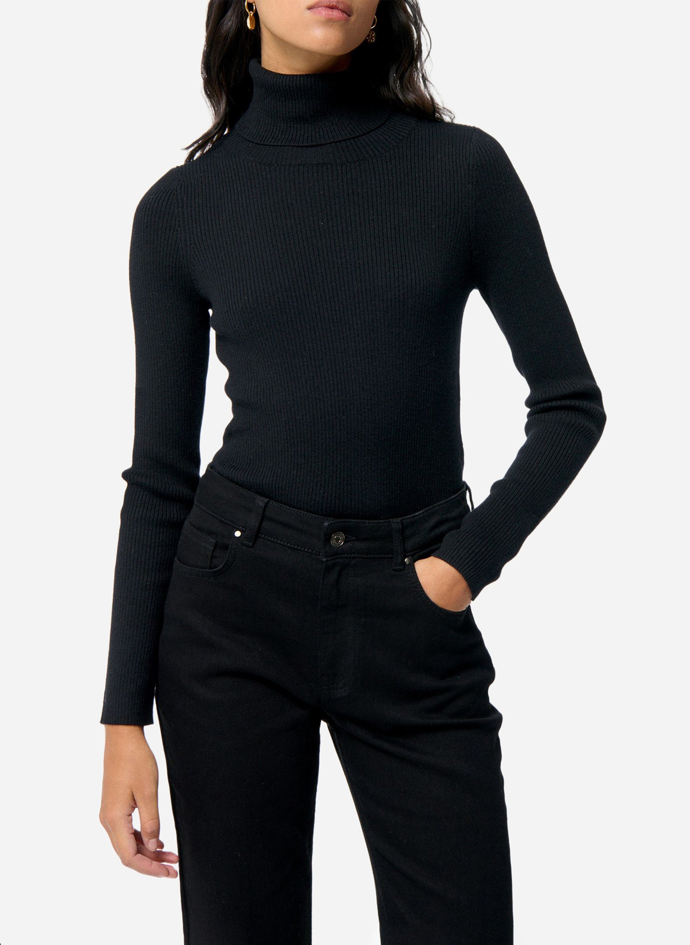 Straight turtleneck sweater in cotton and wool VANESSA BRUNO