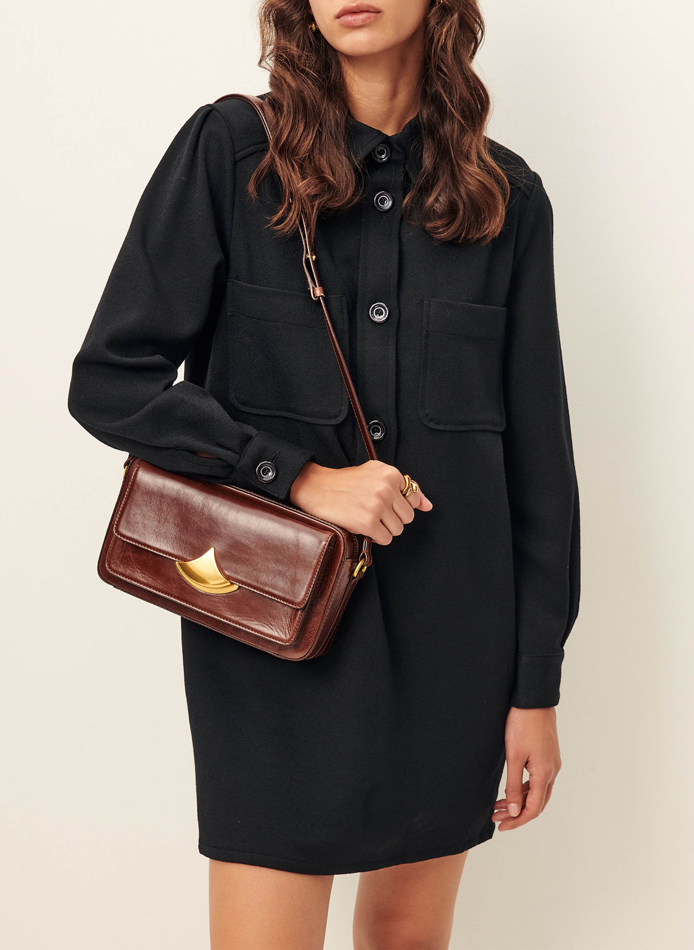 Robe courte col classique SESSUN Noir