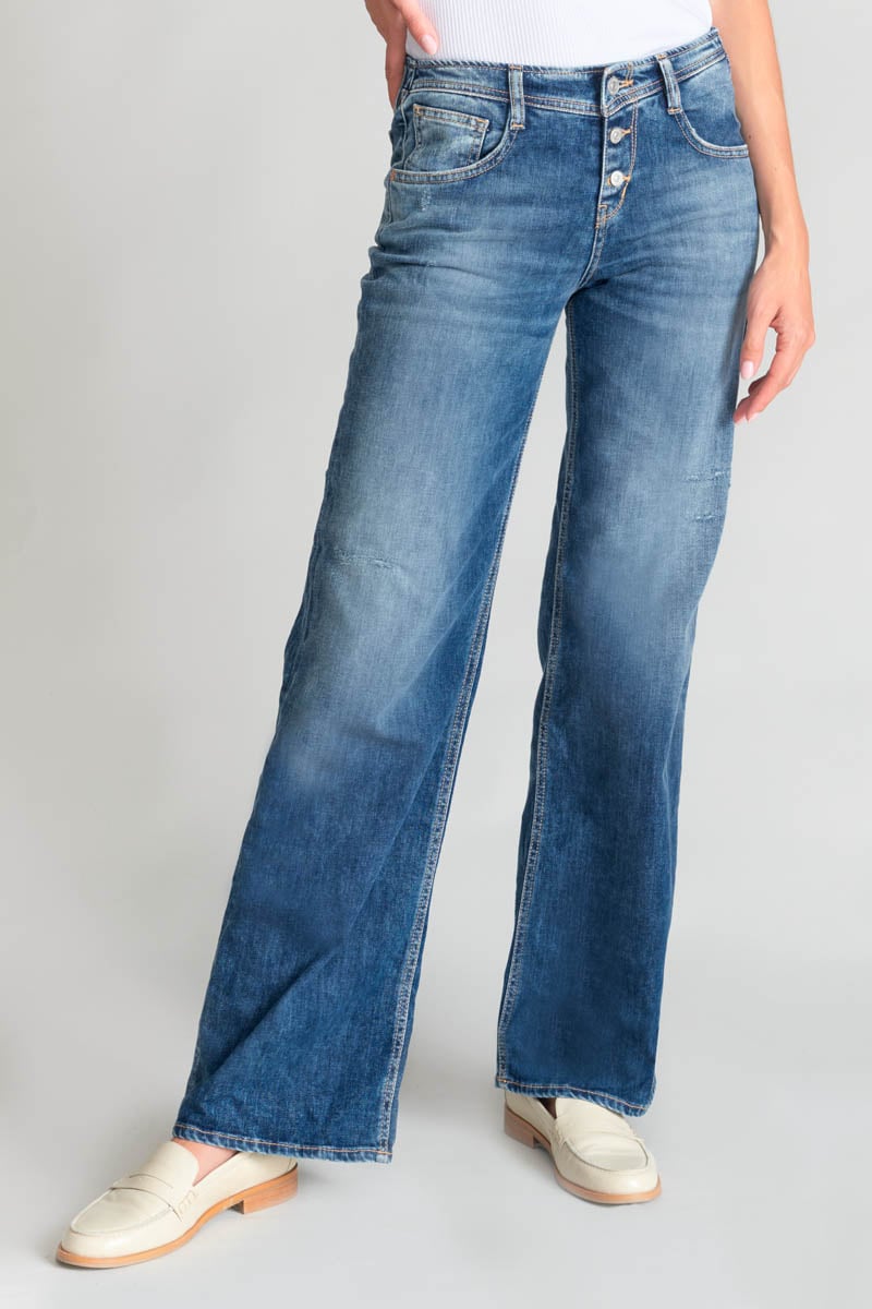 Flare jeans, length 34 LE TEMPS DES CERISES Blue