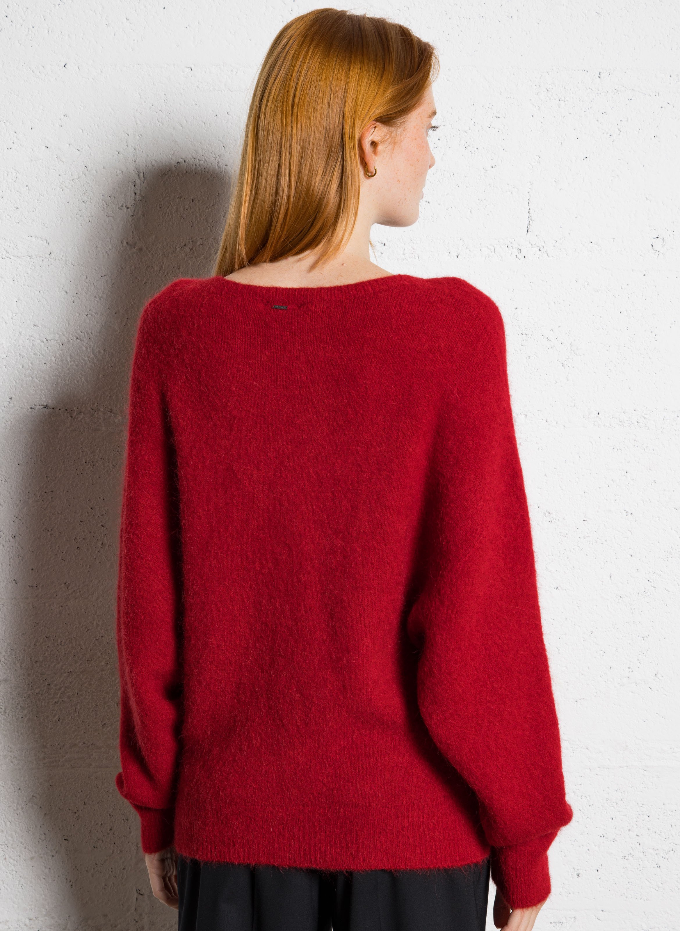 Loose-fit wool-blend sweater IKKS Red