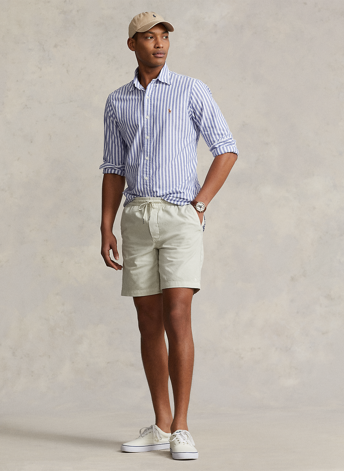 Slim-fit striped cotton shirt POLO RALPH LAUREN Multicolored