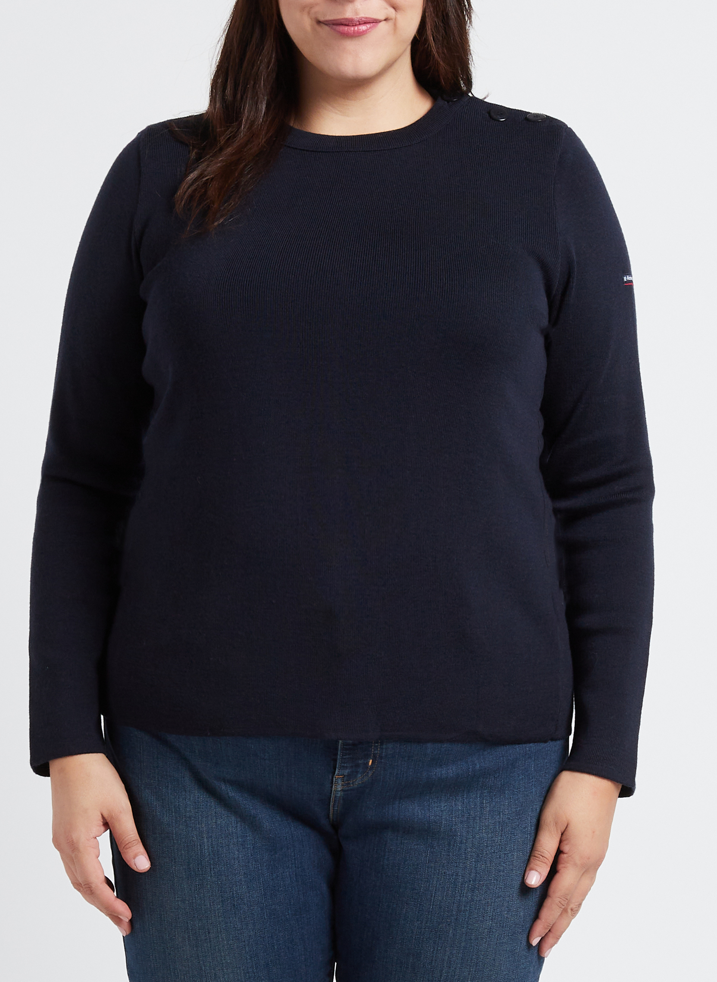 Round-neck wool sweater ARMOR LUX Blue