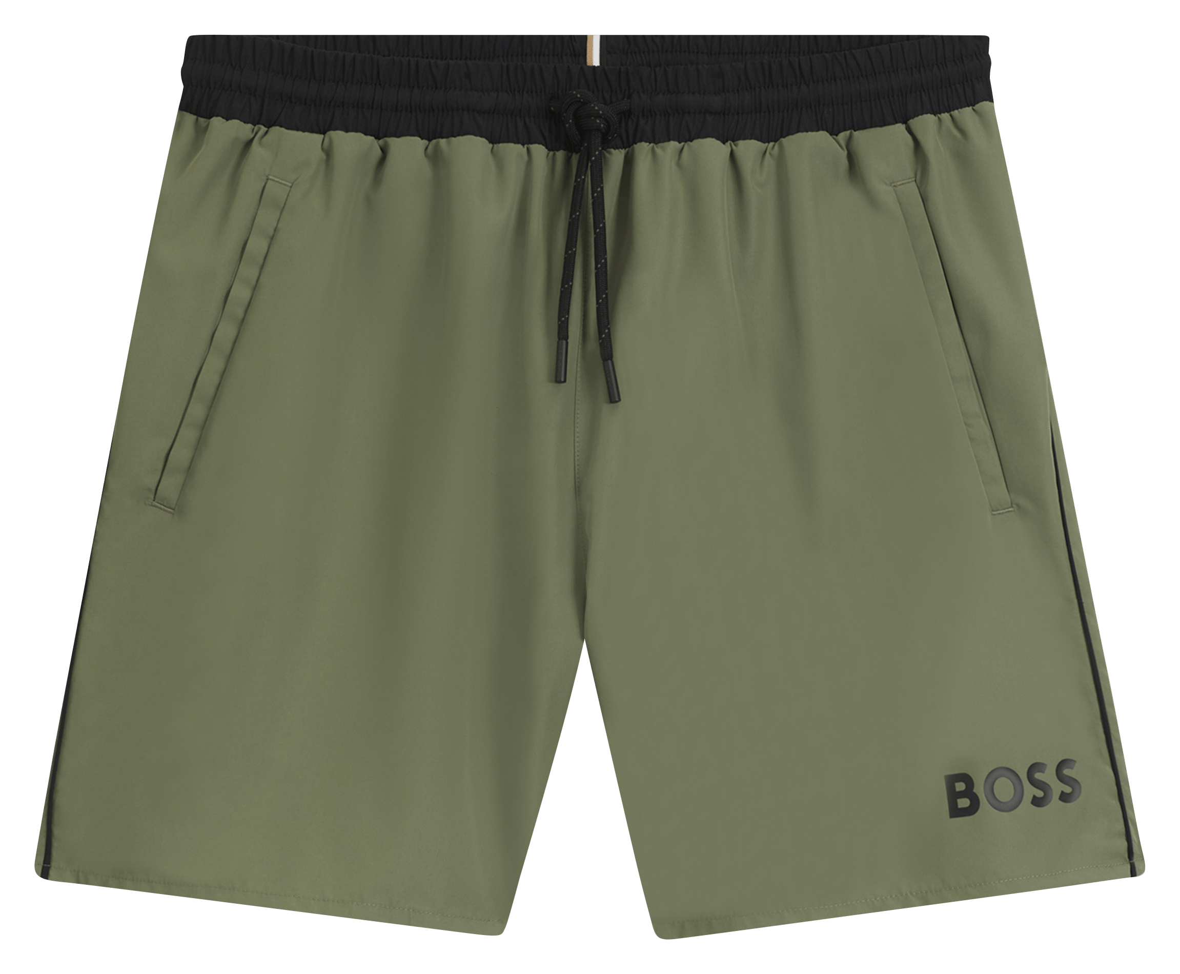 Short de bain BOSS Kaki