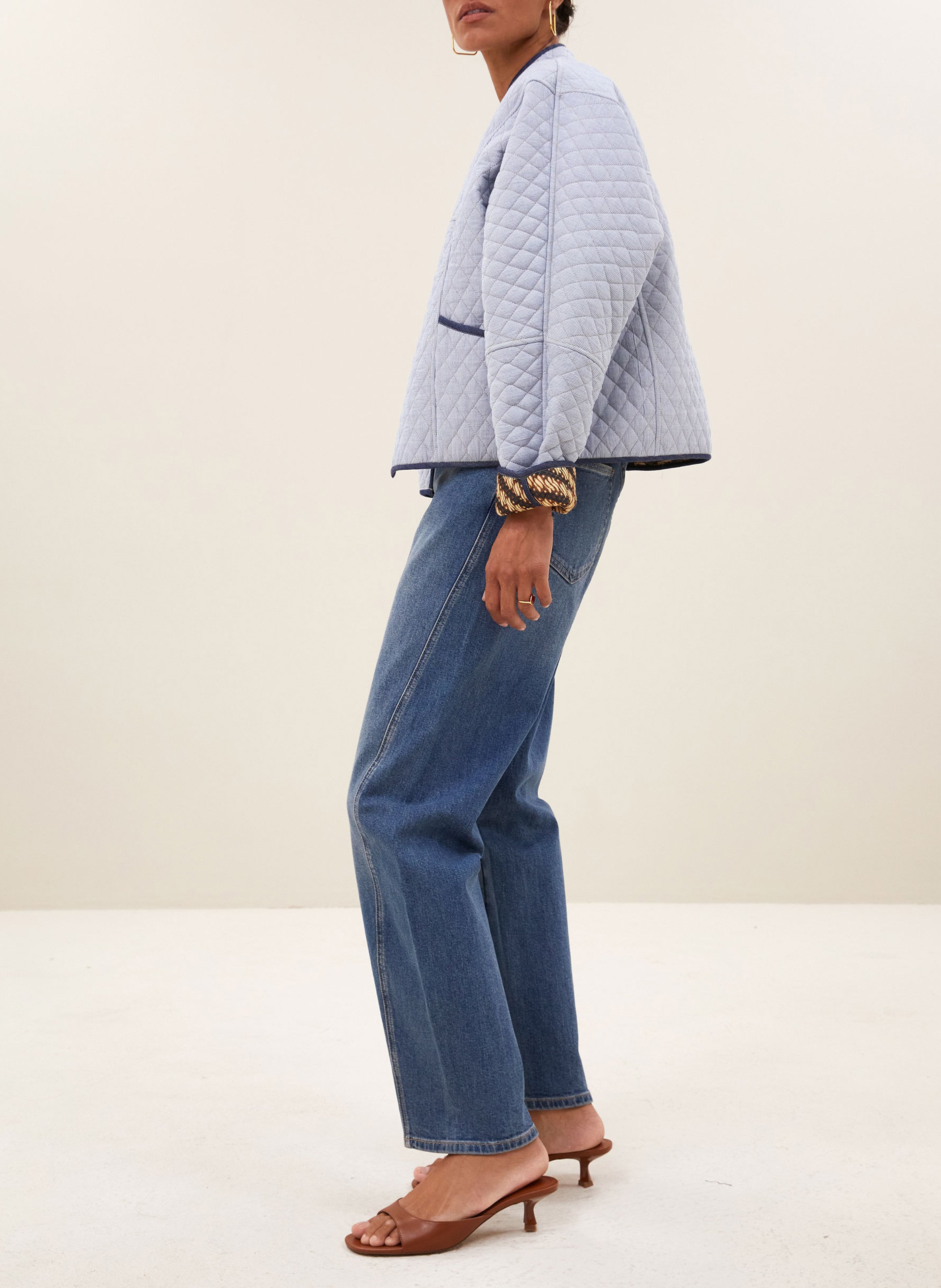 Veste col montant en coton bio  BY BAR Multicolore