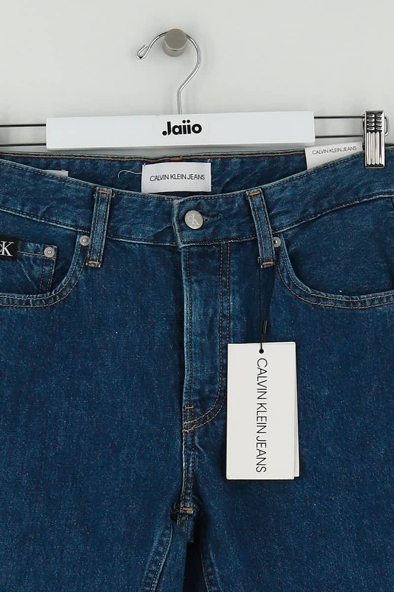 - Straight-leg jeans
- 5 pockets
- Straight cut
- Faded effect CALVIN KLEIN - Seconde Main Blue