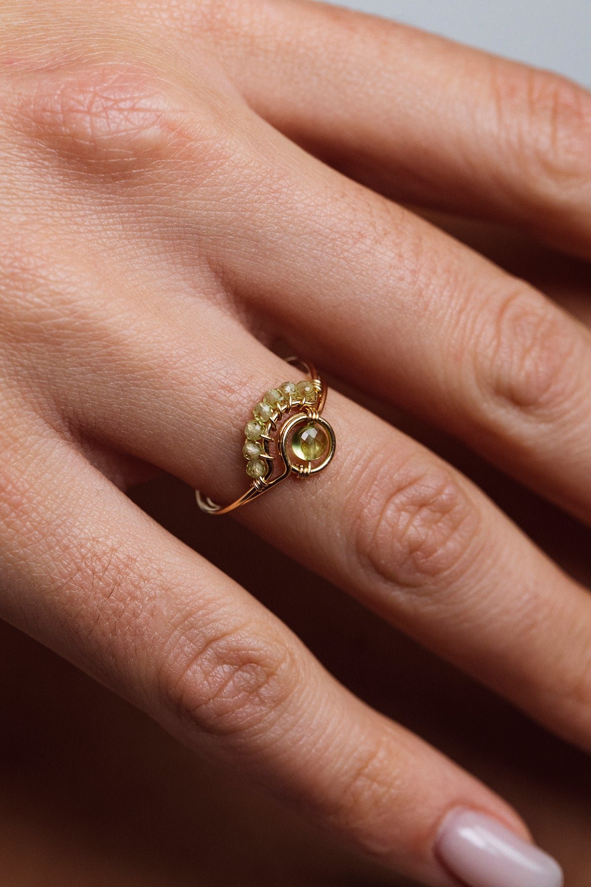 Bague frida - peridot YAY Vert