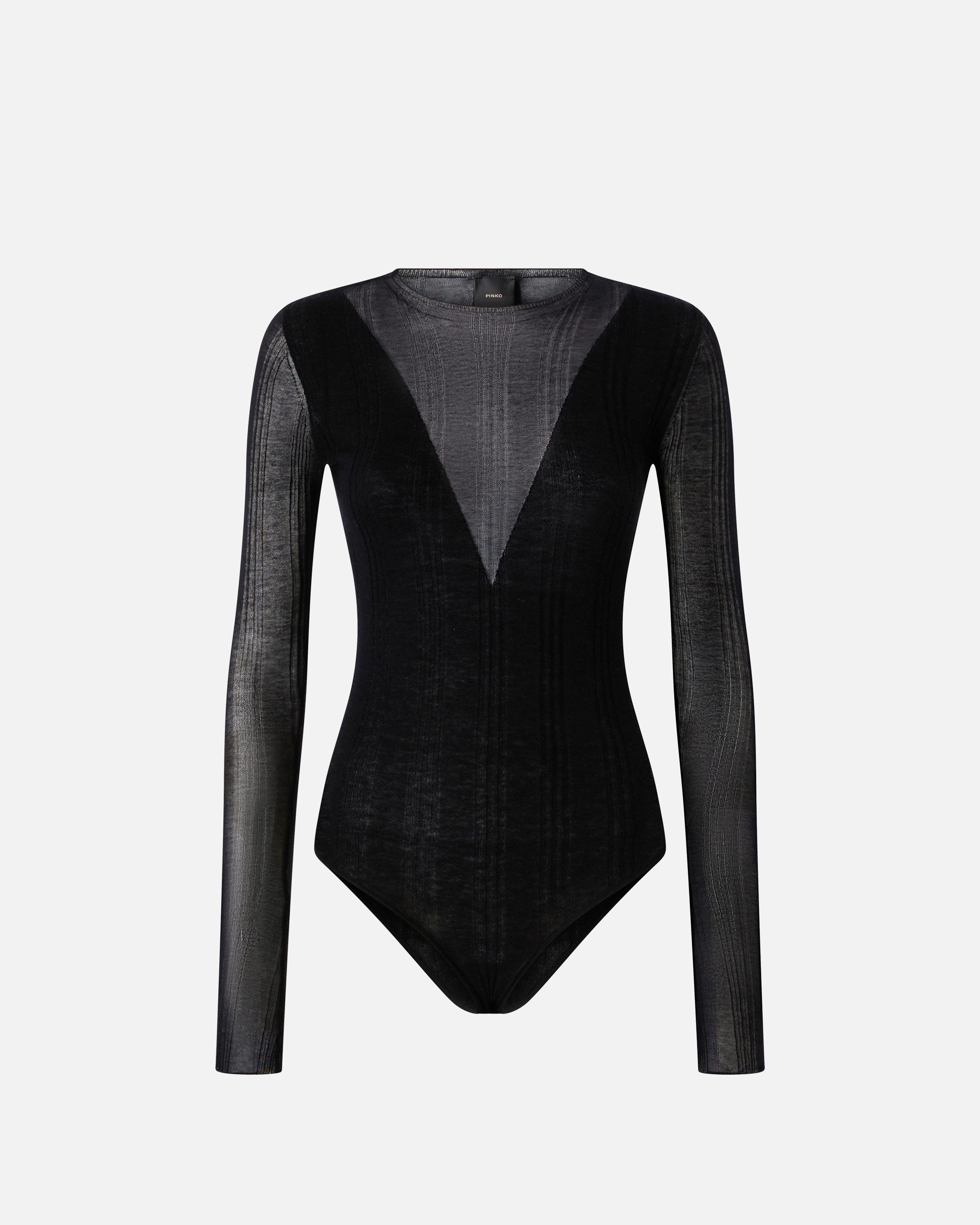 Pull body avec détails transparents PINKO Noir
