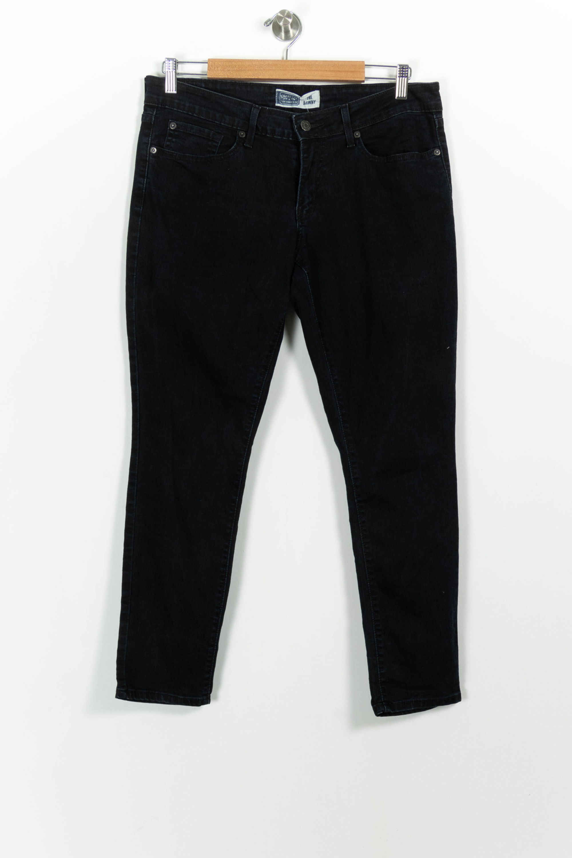 Cropped slim jeans with studs LEVI'S - Seconde main Blue