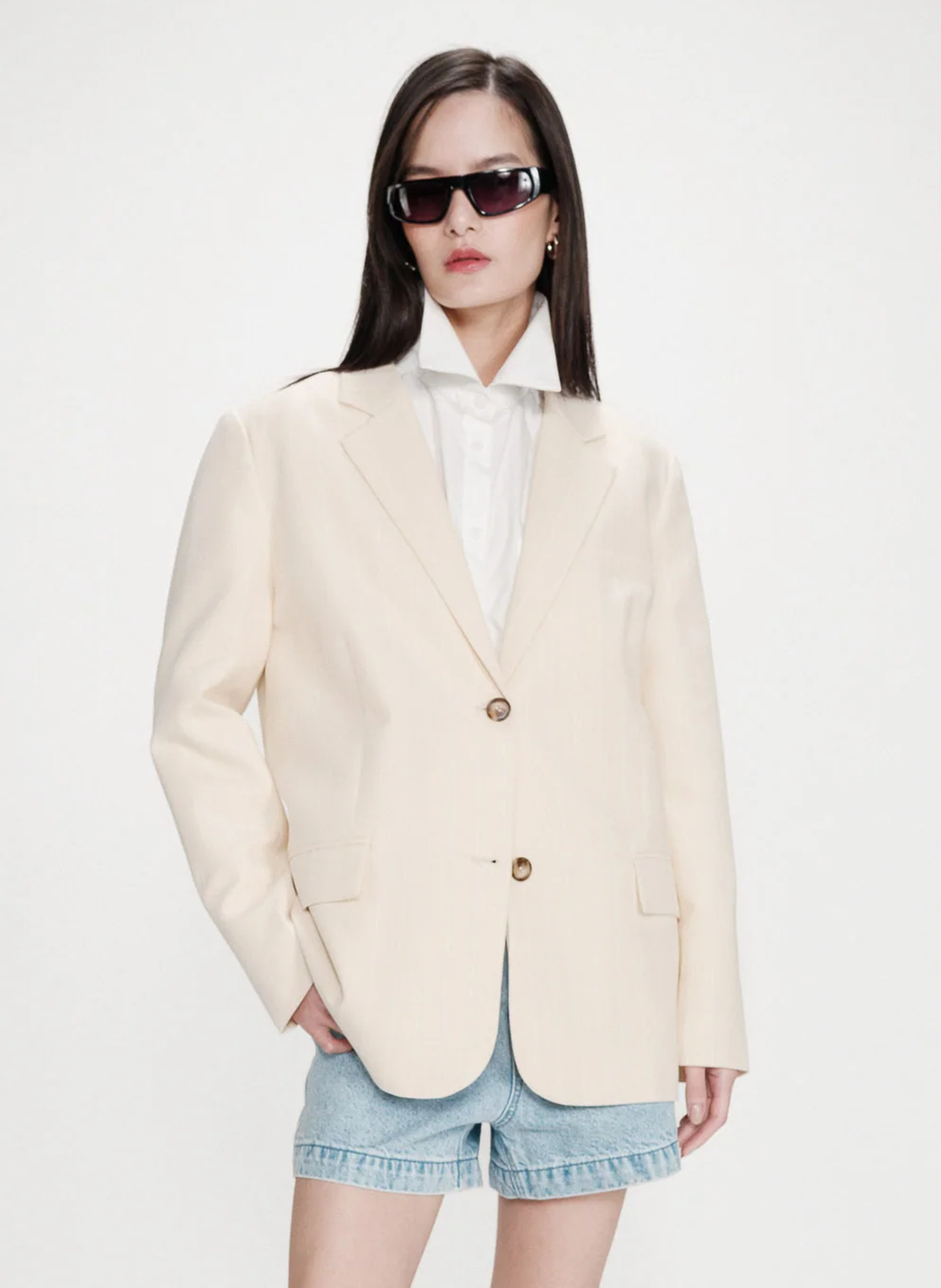 Veste tailleur droite unie GRACE ET MILA