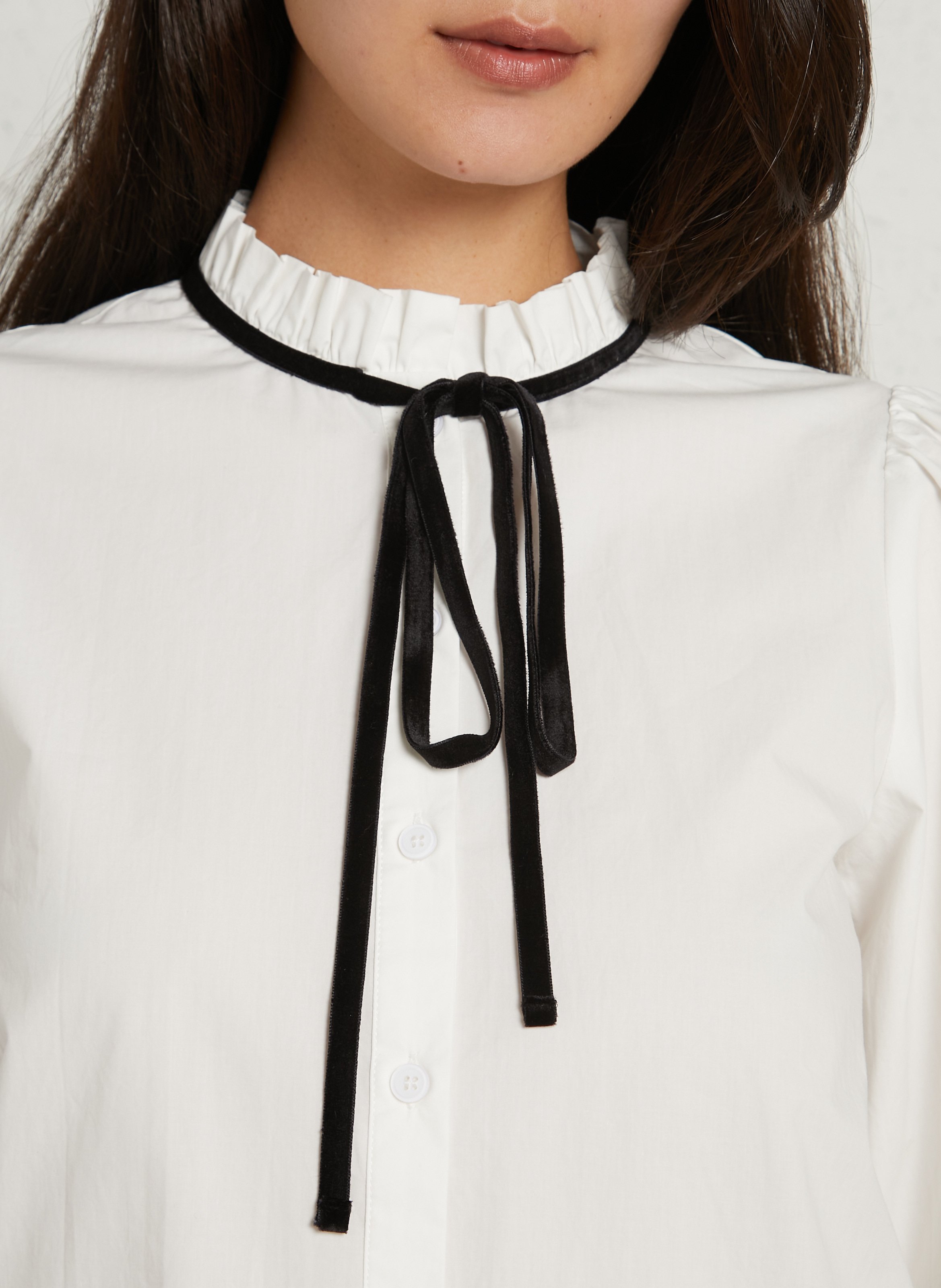 Straight organic cotton shirt SUNCOO White