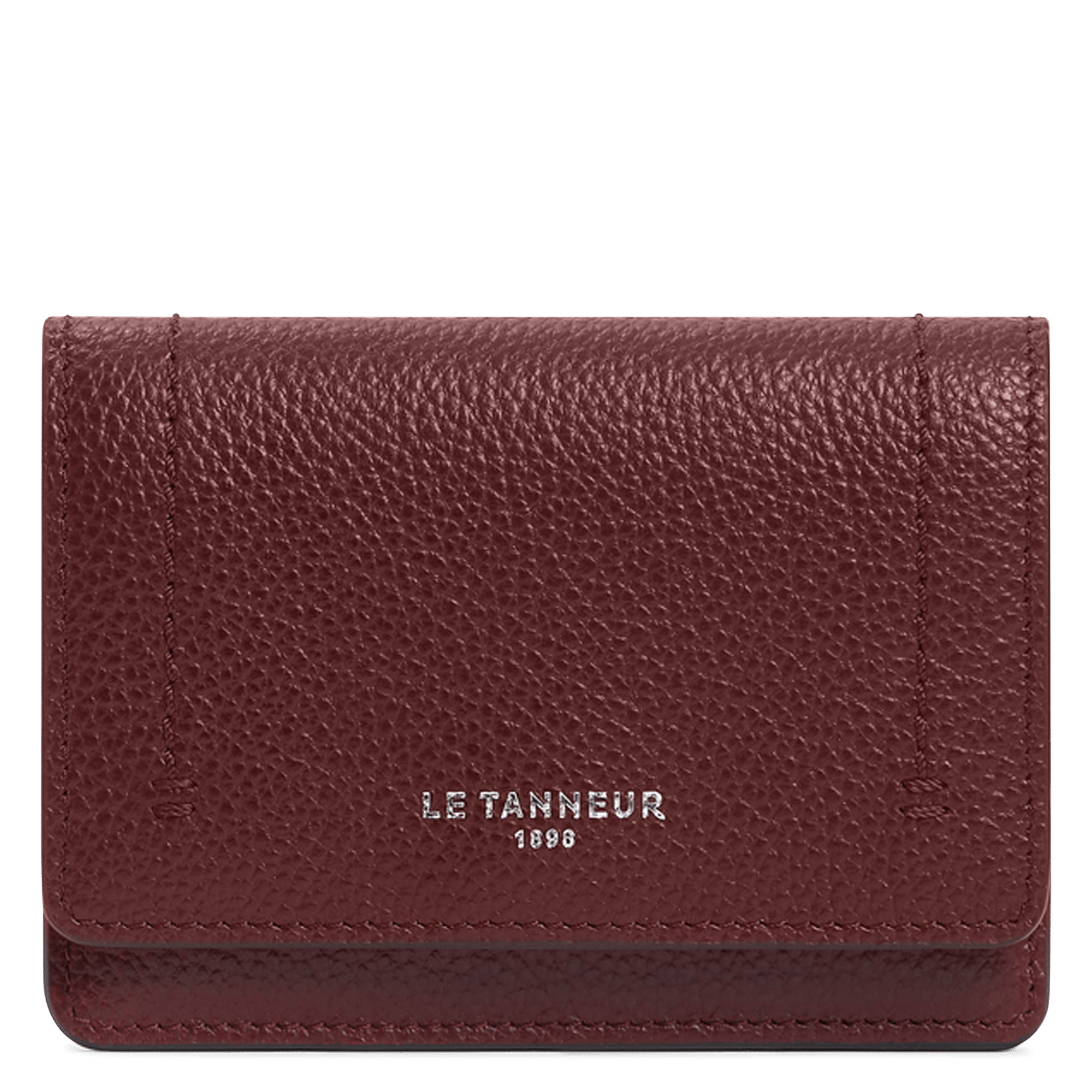 Porte-cartes en cuir de vachette  LE TANNEUR Rouge