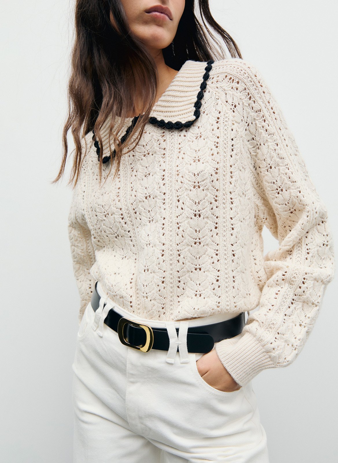 Aly decorative knit scarf GERARD DAREL Beige