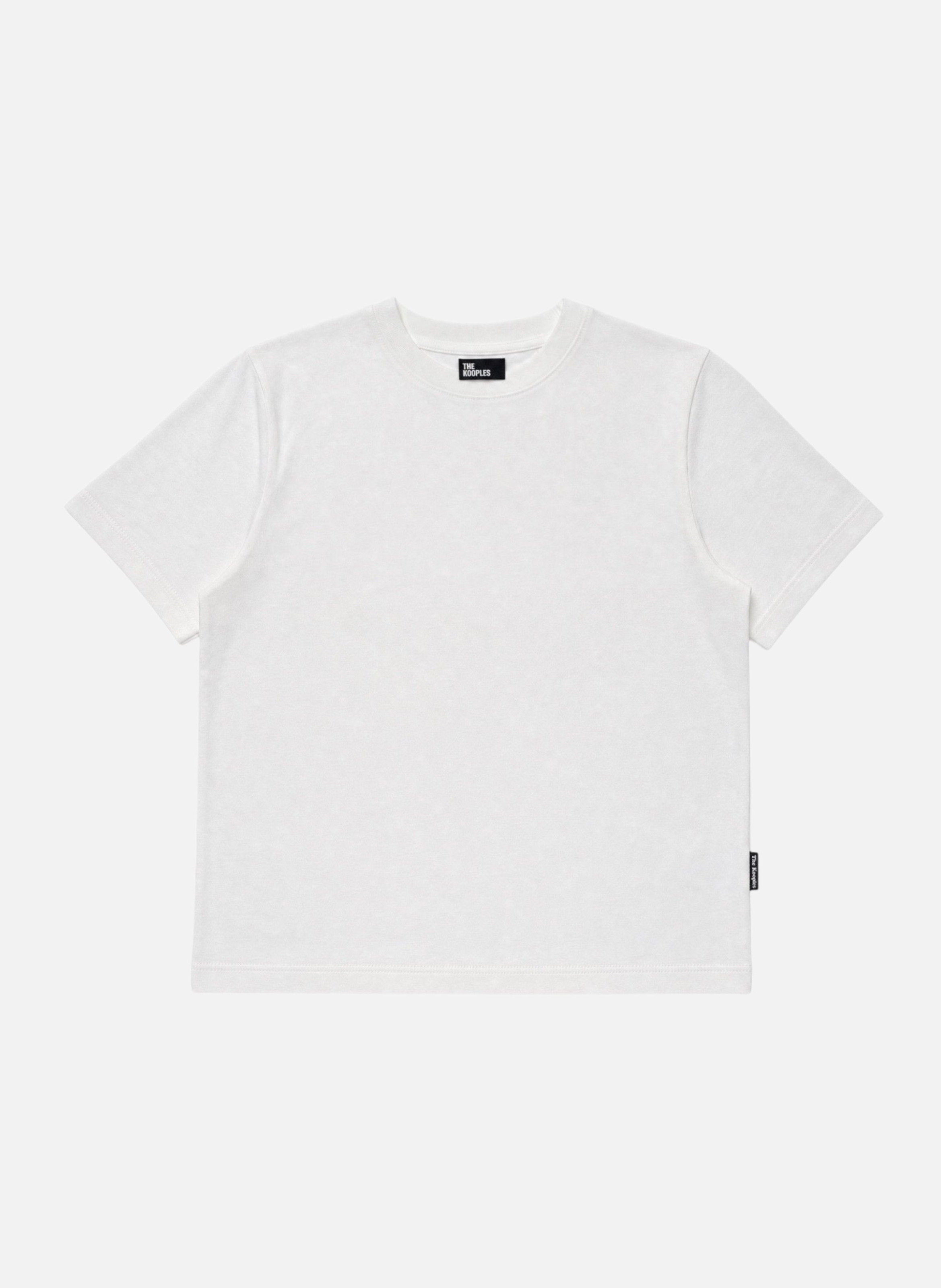 Fitted round neck cotton T-shirt THE KOOPLES White