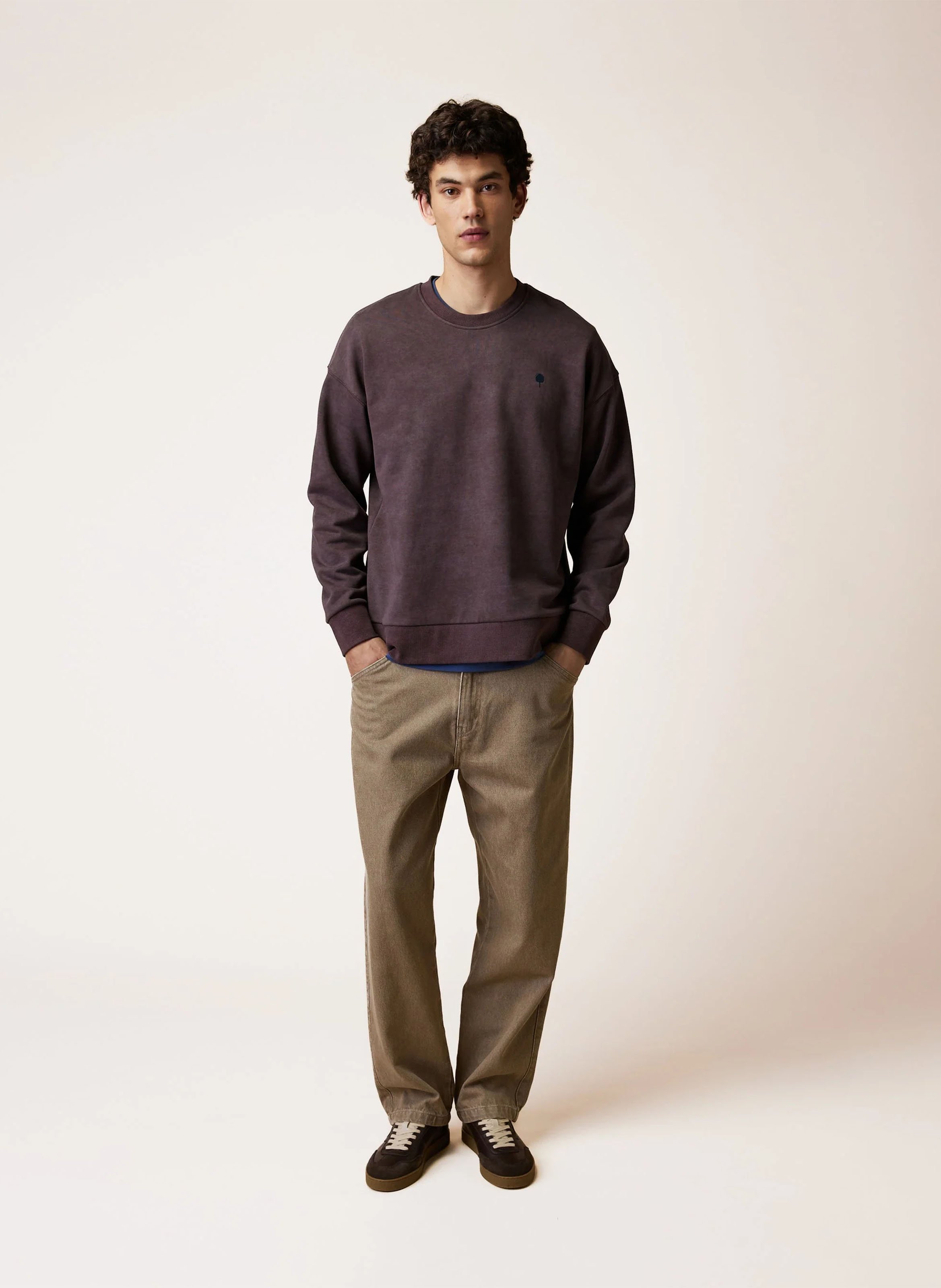 Straight Cut Jeans aus Baumwolle FAGUO Beige