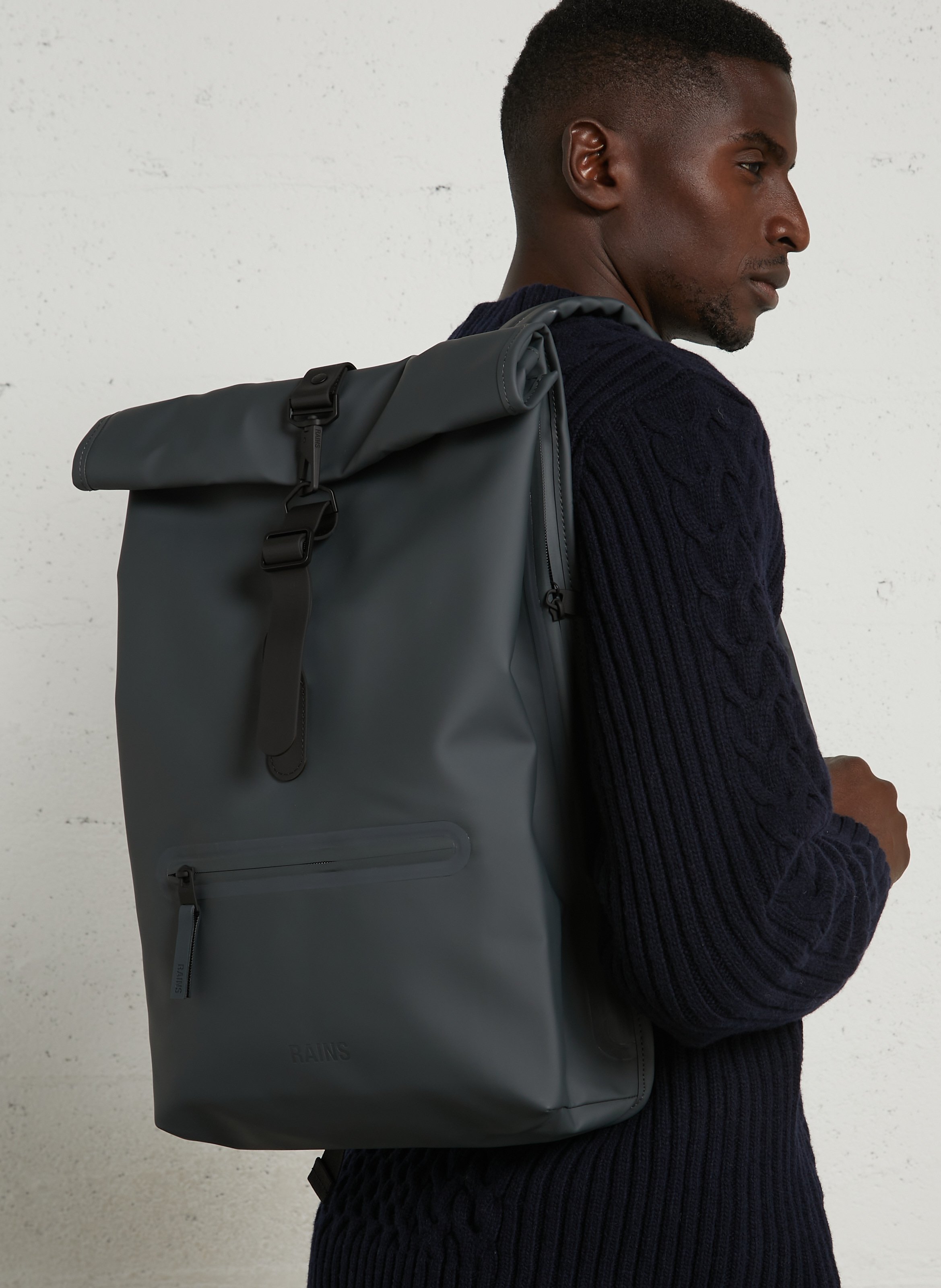Waterproof backpack RAINS Grey