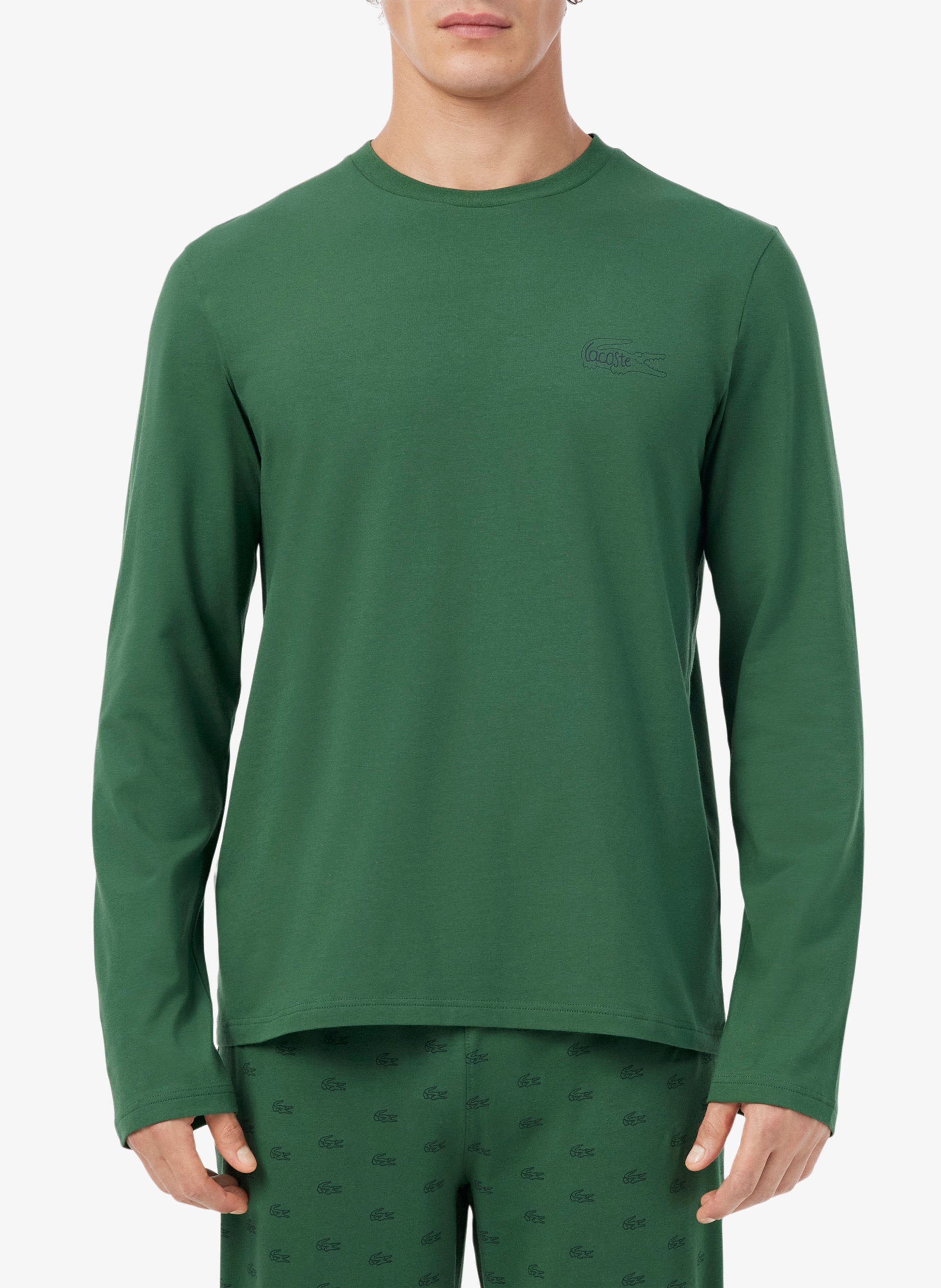 Zweiteiliger Pyjama aus Baumwoll-Mix LACOSTE Grun
