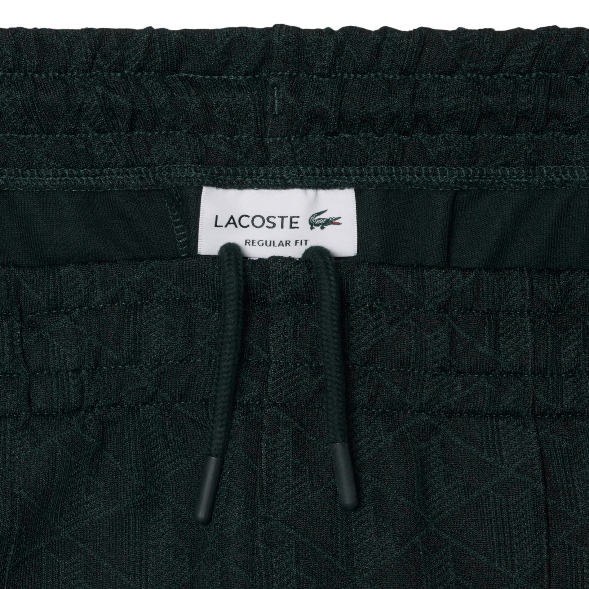 Gerade geschnittene Jogginghose mit Monogramm aus Baumwolle LACOSTE Grun