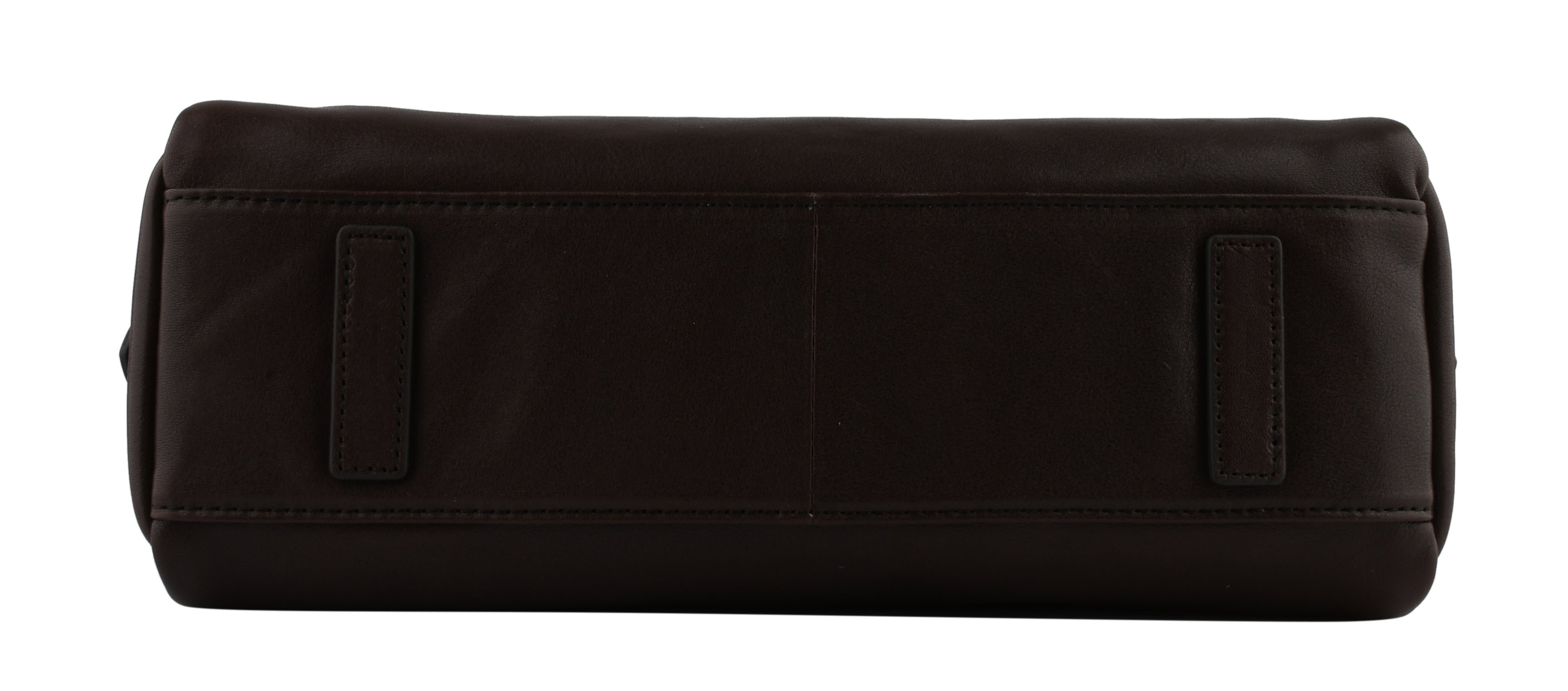 Shoulder bag in cowhide leather with aged leather effect | Brown POURCHET Women