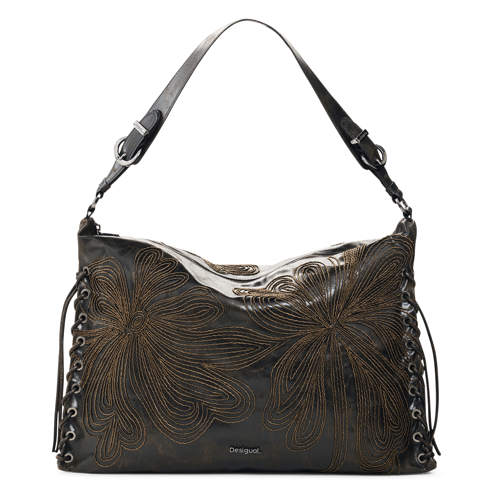 Sac porté épaule brodé DESIGUAL Bruin