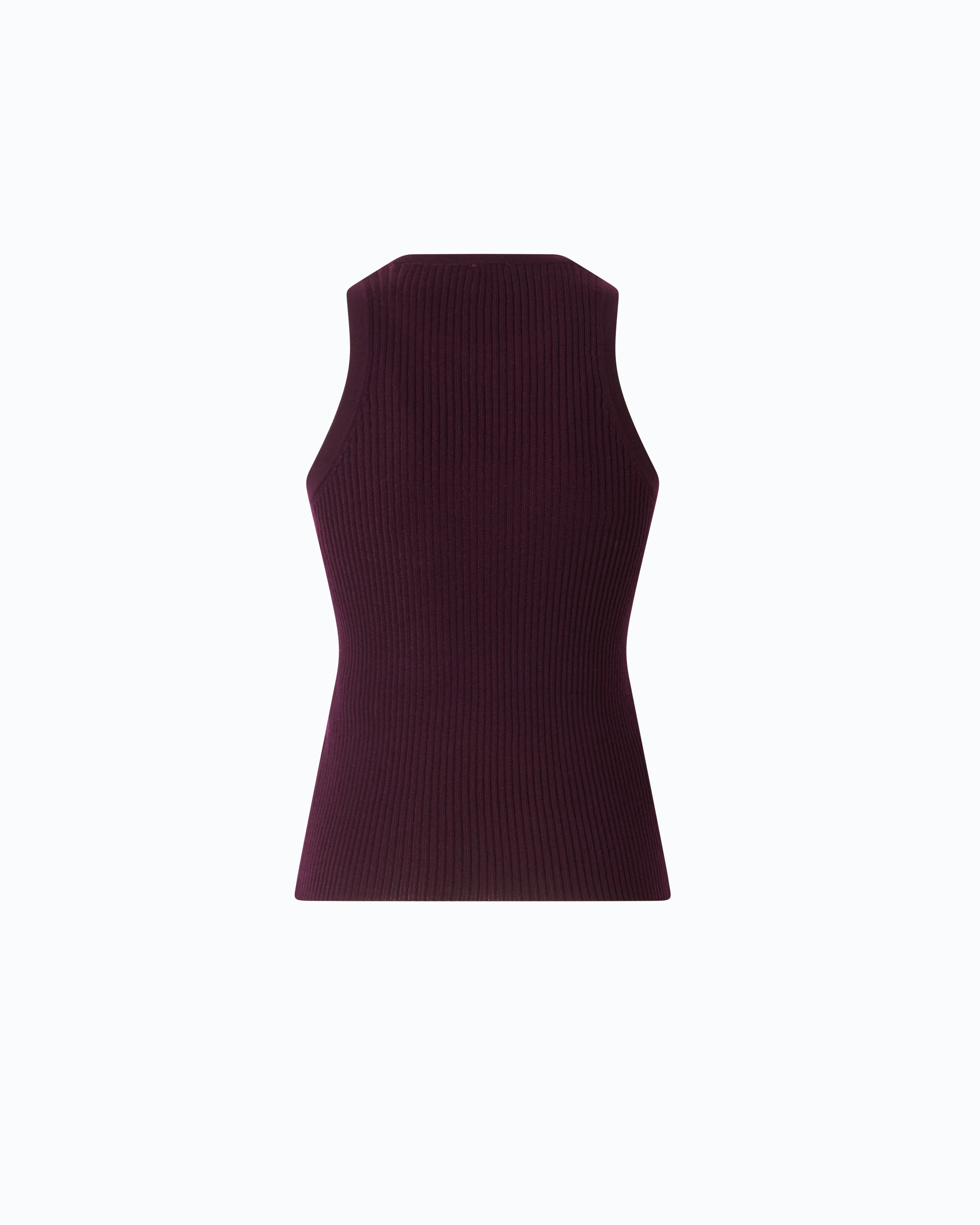 Ribbed top with transparent Love Birds logo PINKO Purple