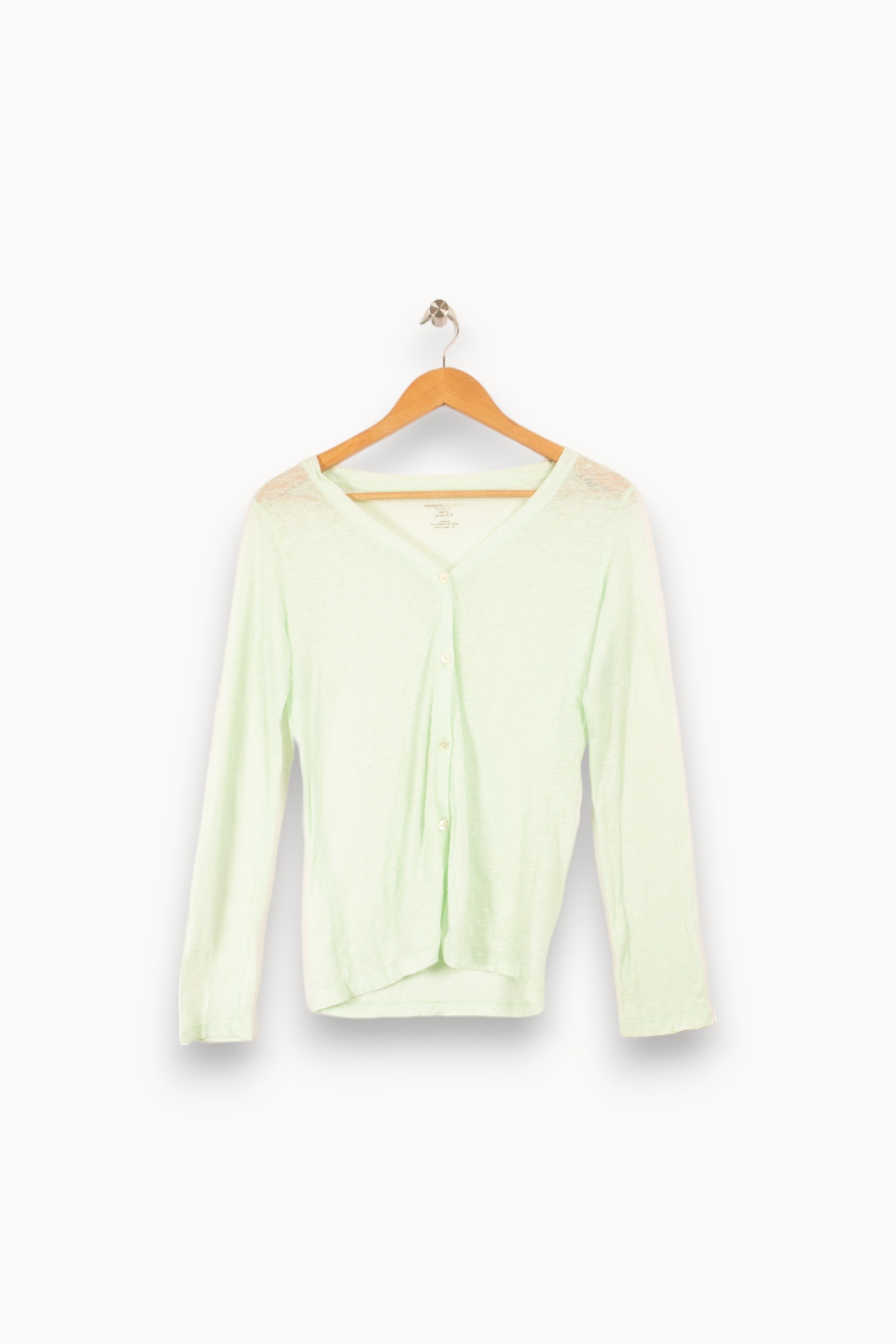 Cardigan MAJESTIC FILATURES - SECONDE MAIN Green