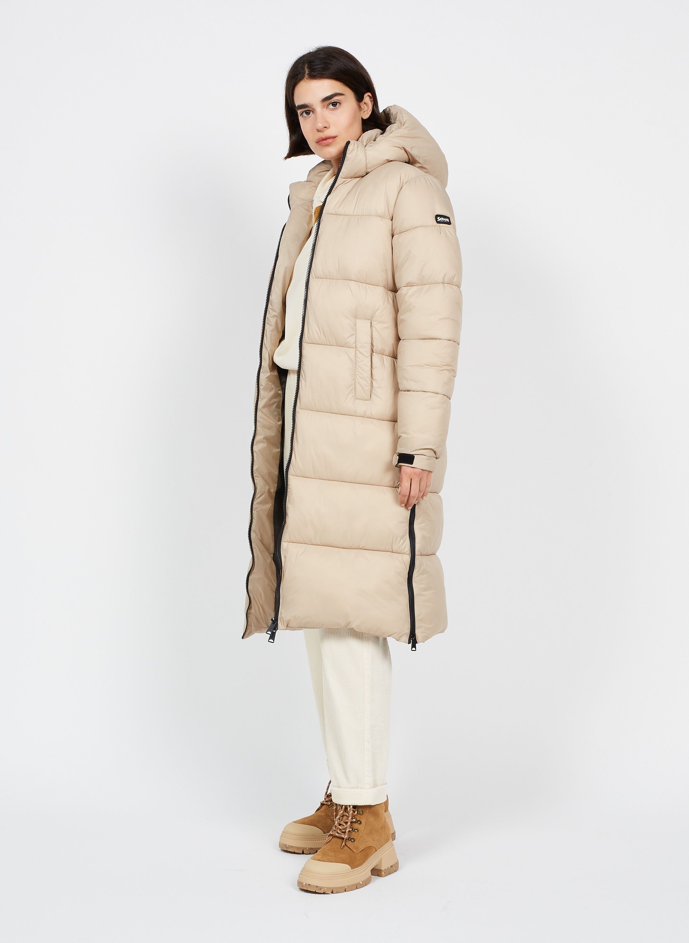 Manteau shop doudoune beige