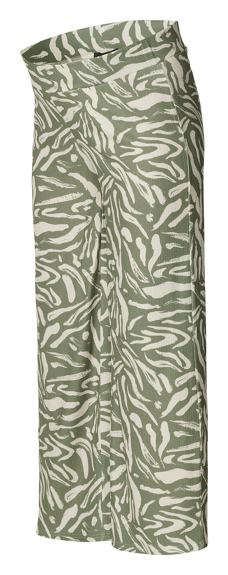 Rechte zwangerschapsbroek met print Kaki