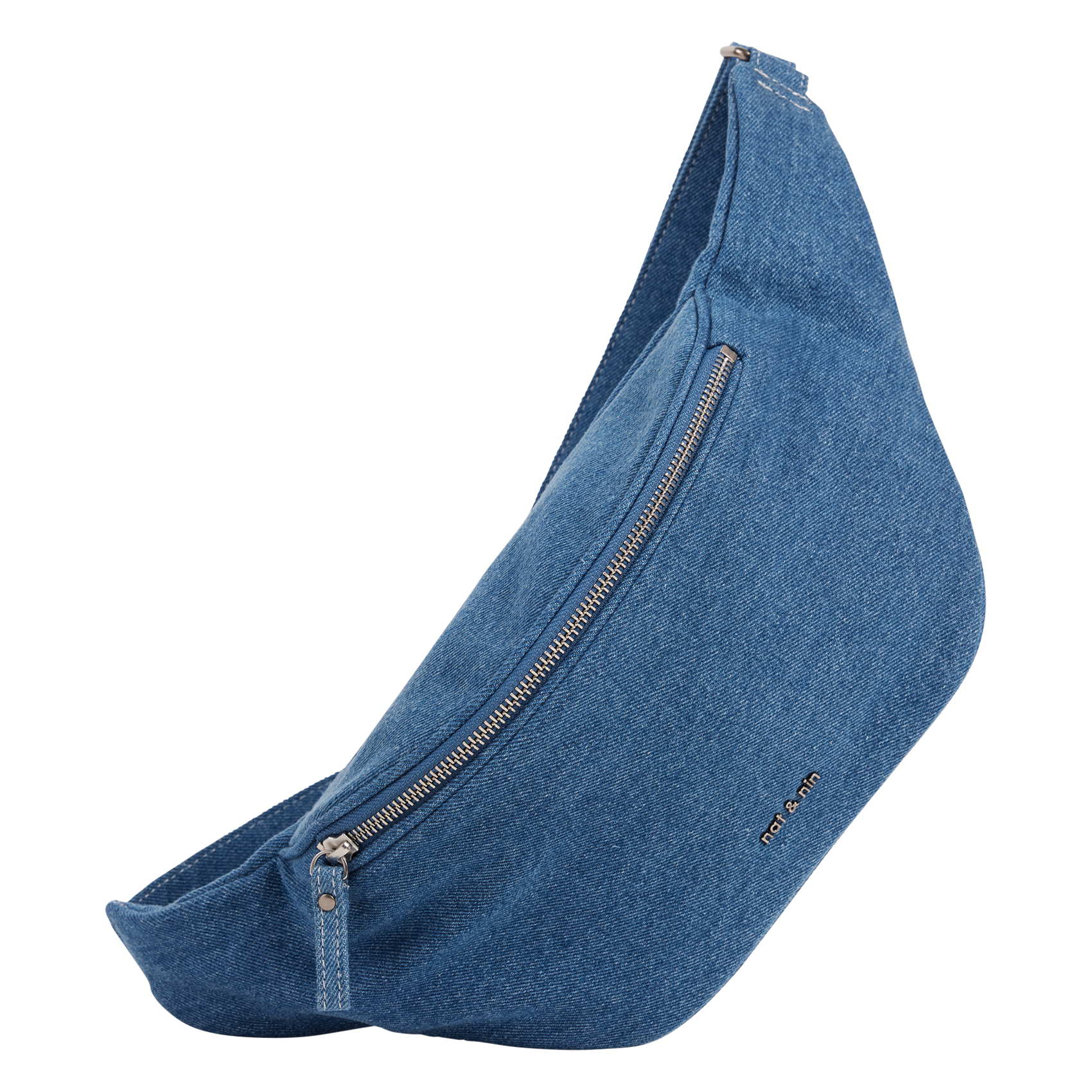 Sac banane en coton NAT & NIN Bleu