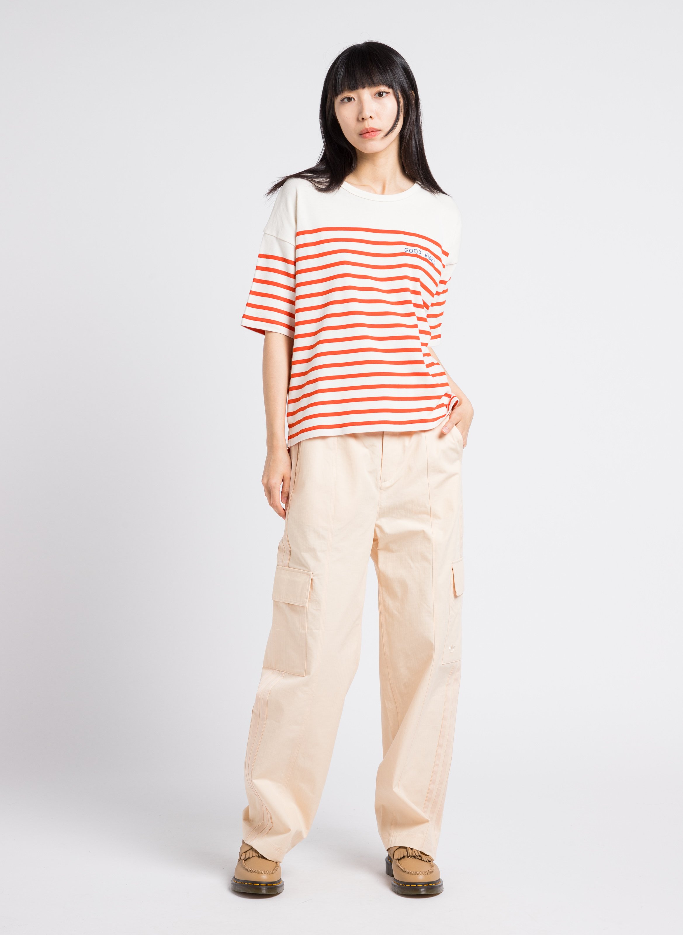 Tee-shirt ample col rond en coton bio  MAISON LABICHE Blanc