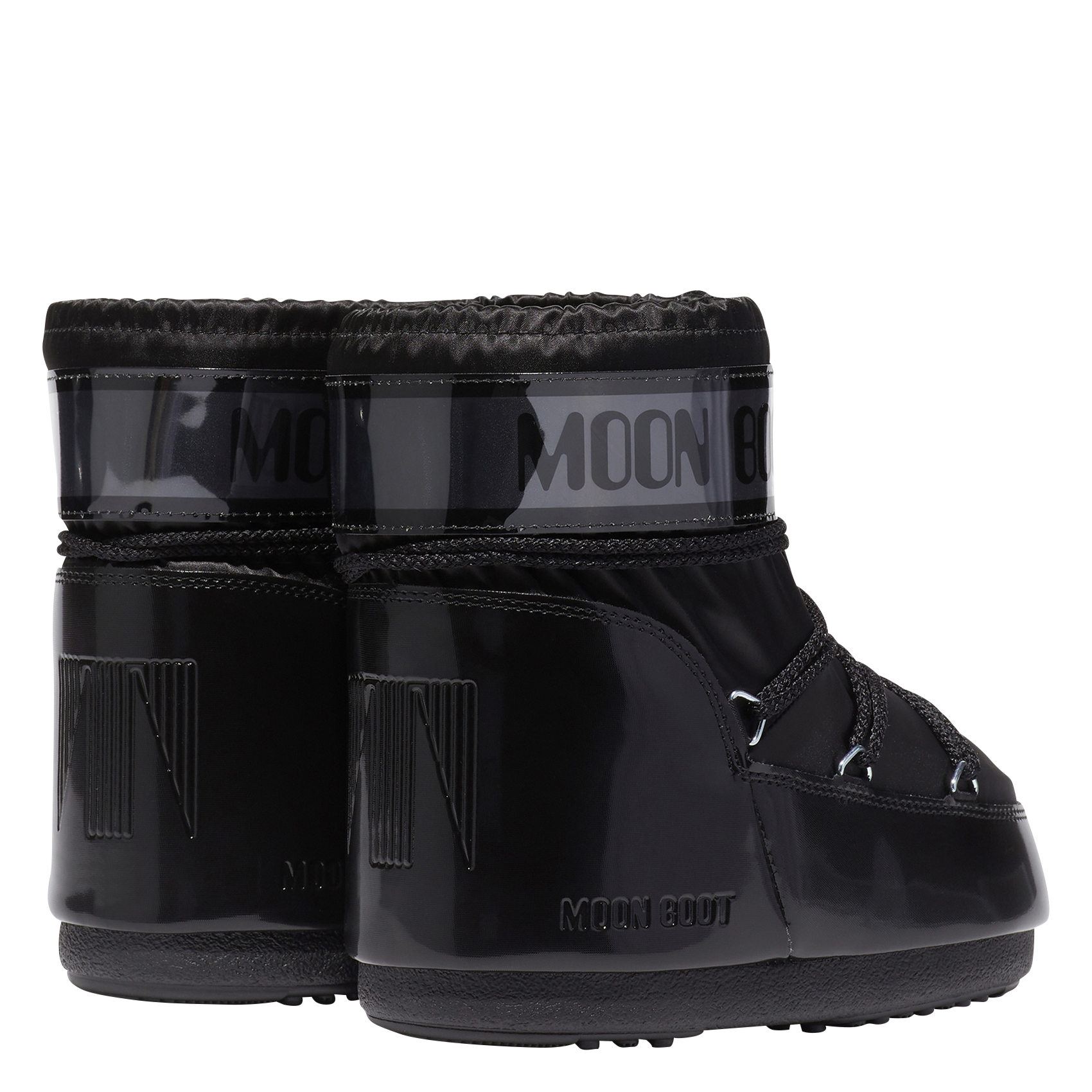 Bottines à lacets métallisées MOON BOOT Noir