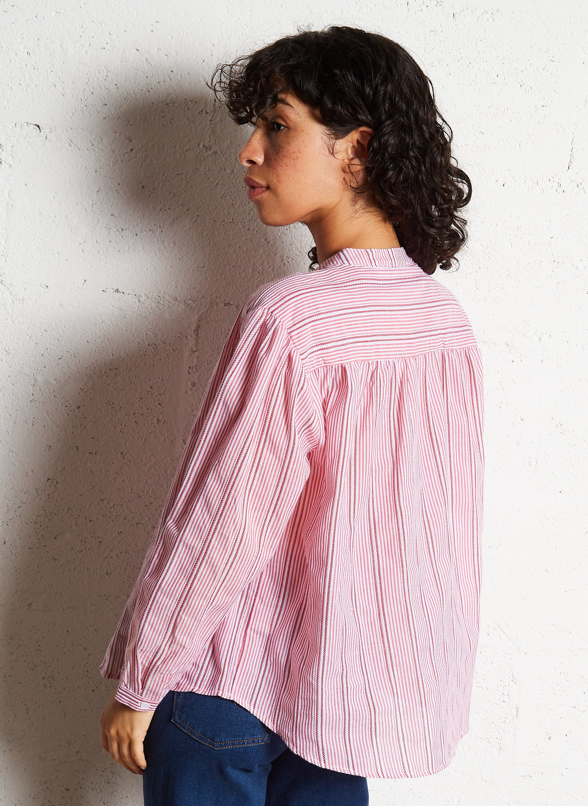 Jean large taille haute en coton mélangé LA PETITE ETOILE Jean brut