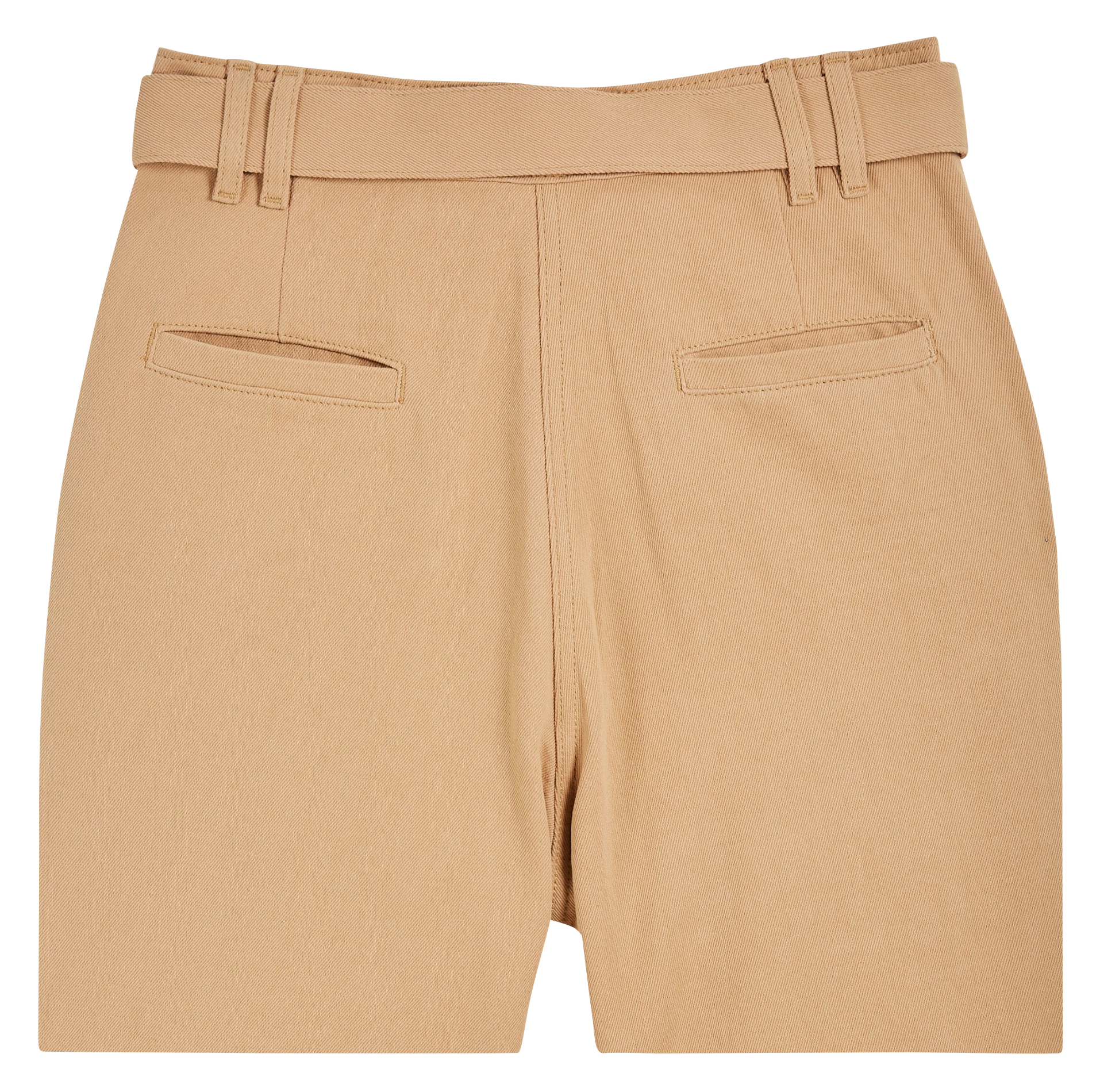 Weit geschnittene Jeans Beige