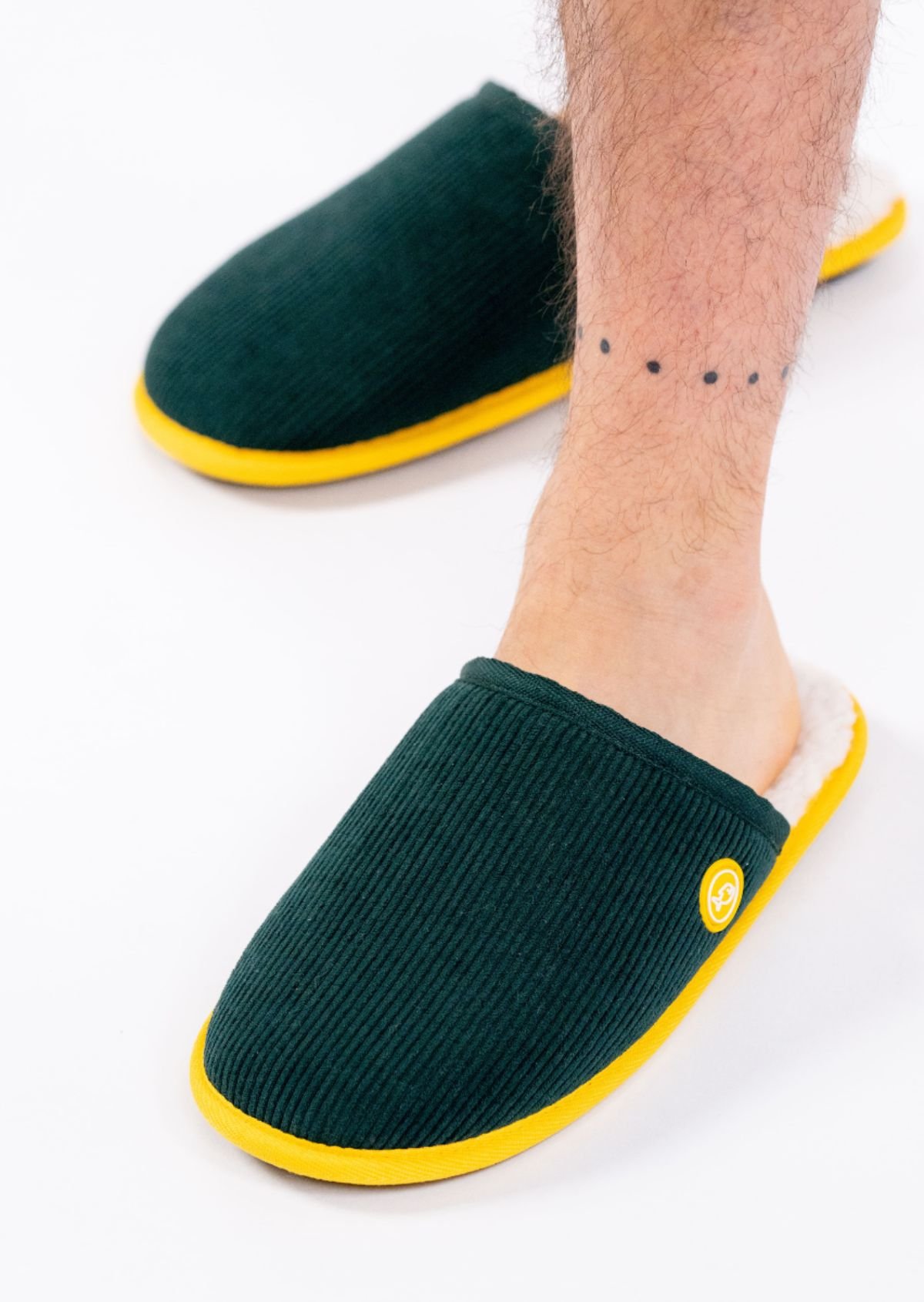 Chaussons en velours côtelé BILLYBELT Vert