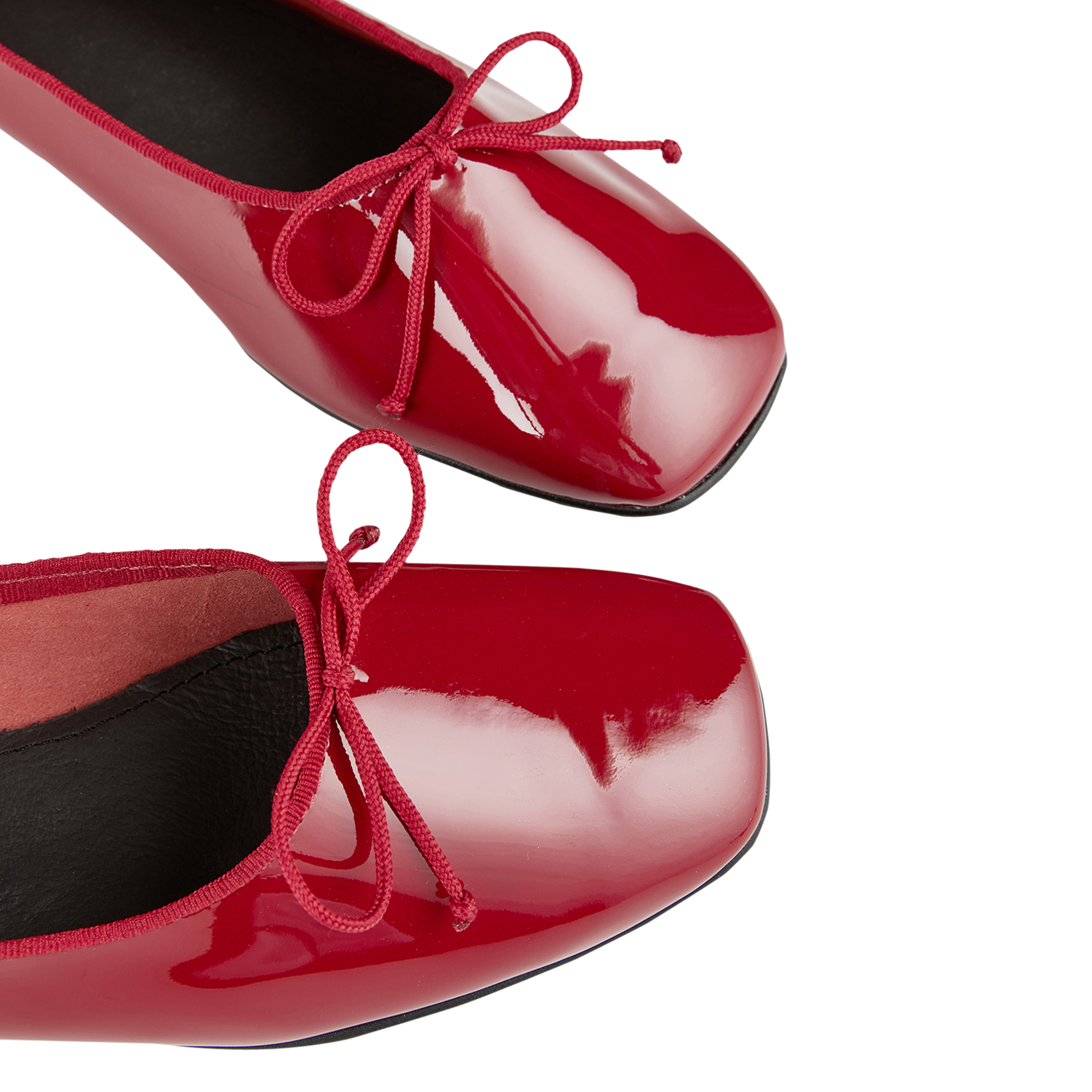 Jane patent leather ballet pumps COSMOPARIS Red
