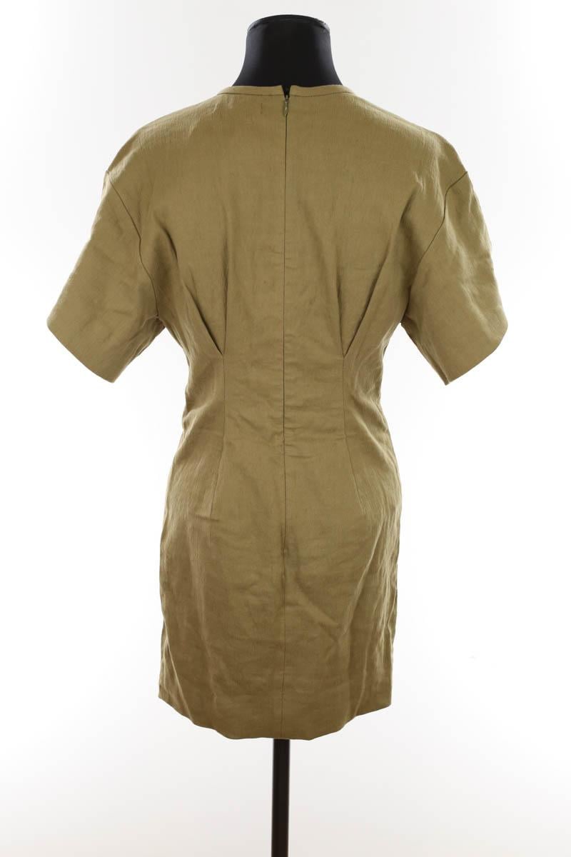Linen dress ISABEL MARANT - Seconde Main Khaki
