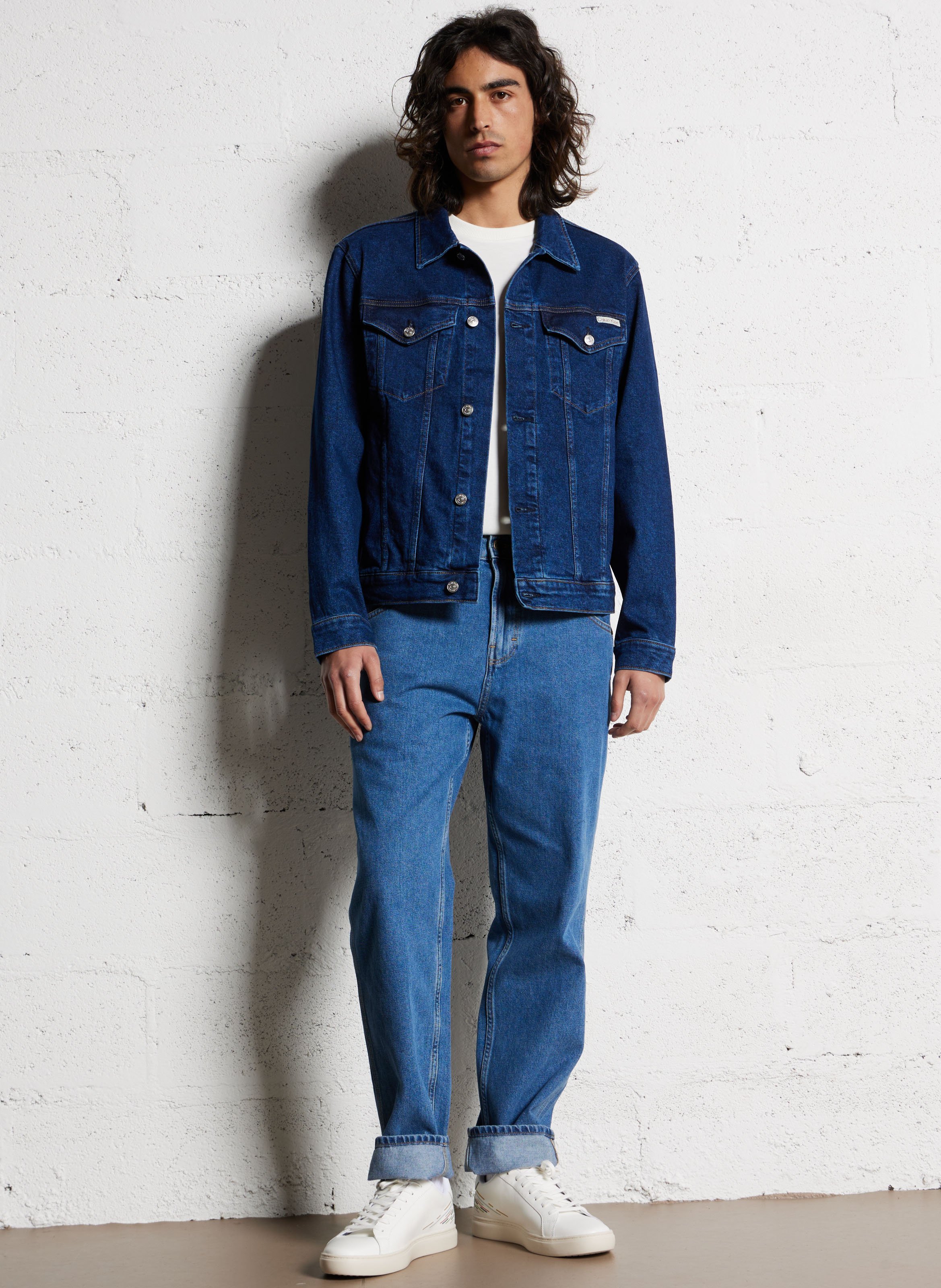Katoenen jeans met rechte pijp - Look 17