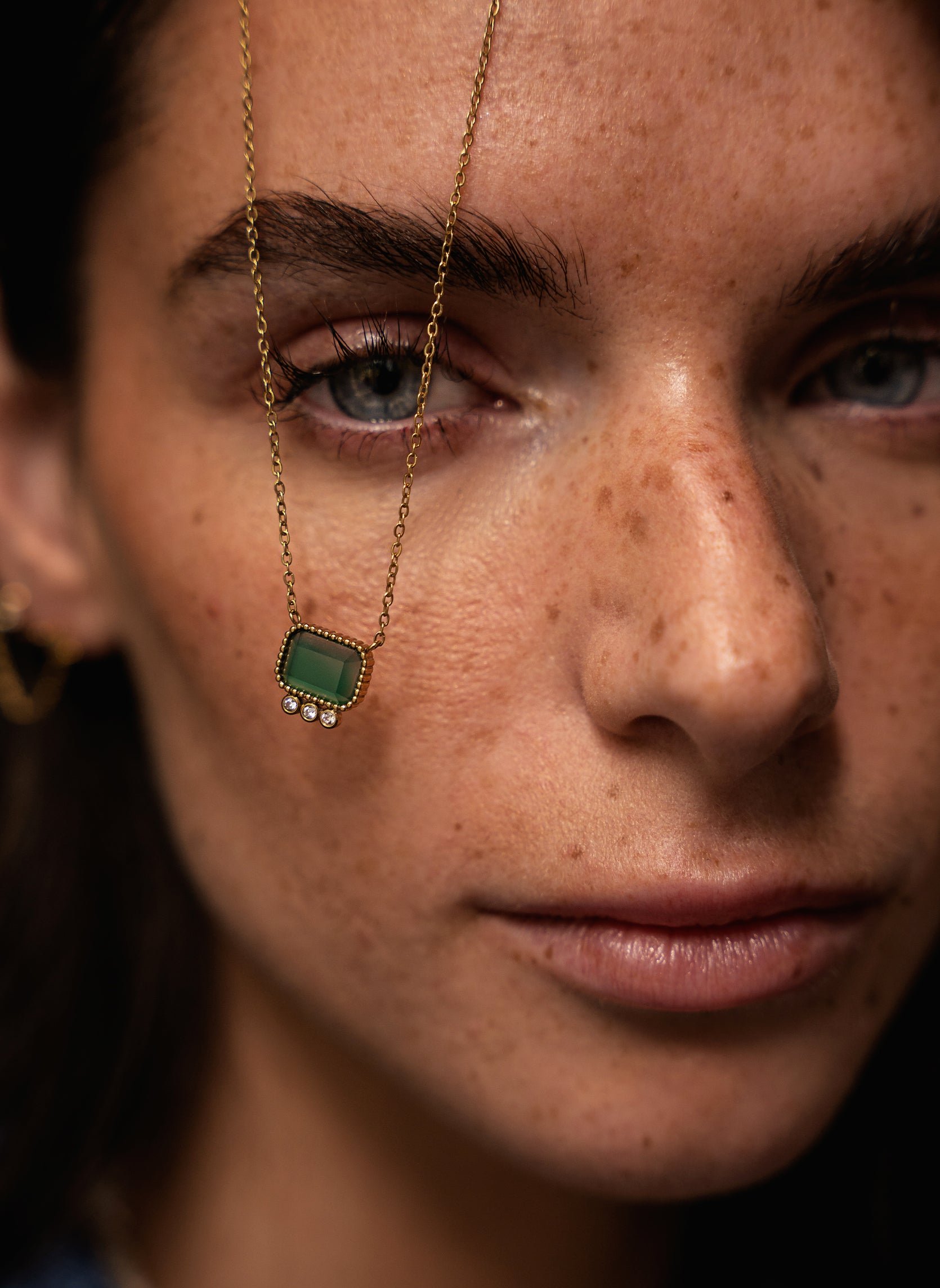 Thetis chain necklace AEC Paris Green