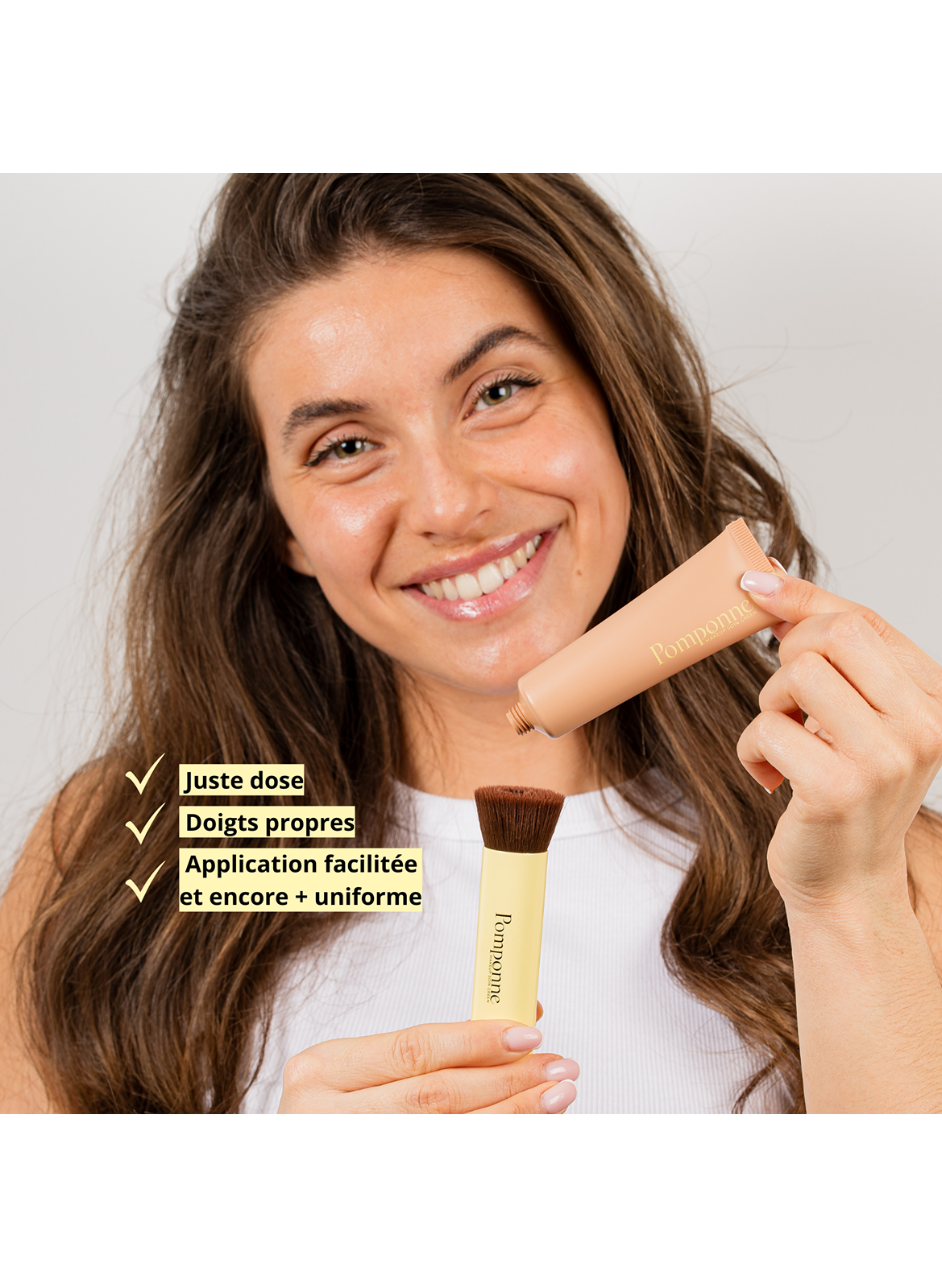 Pinceau teint à creux POMPONNE No color