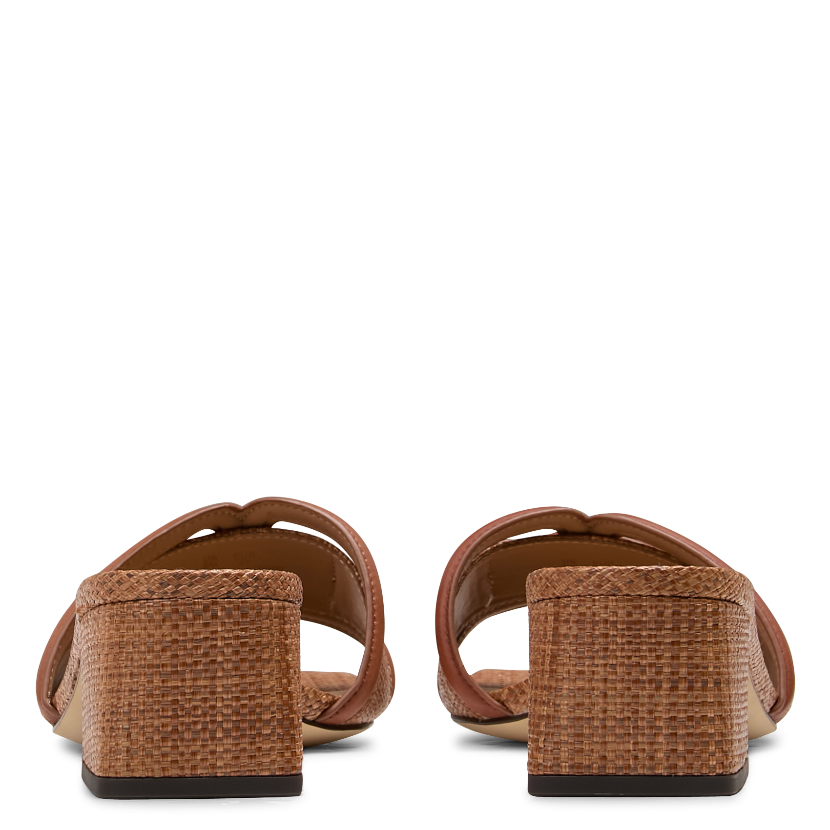 Sandales hautes en cuir mélangé SAM EDELMAN Marron