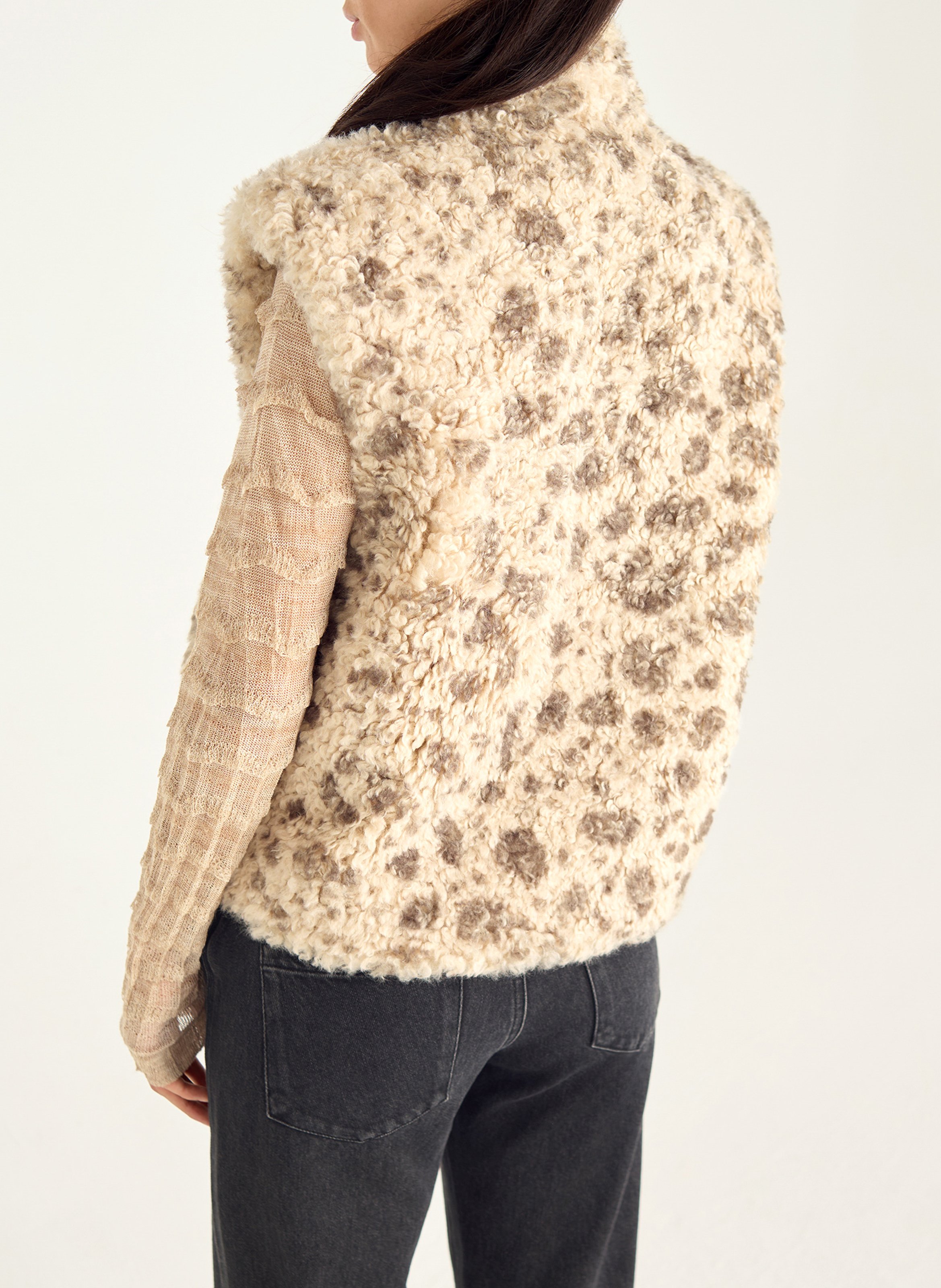 Veste en fourrure synthétique COTELAC Blanc