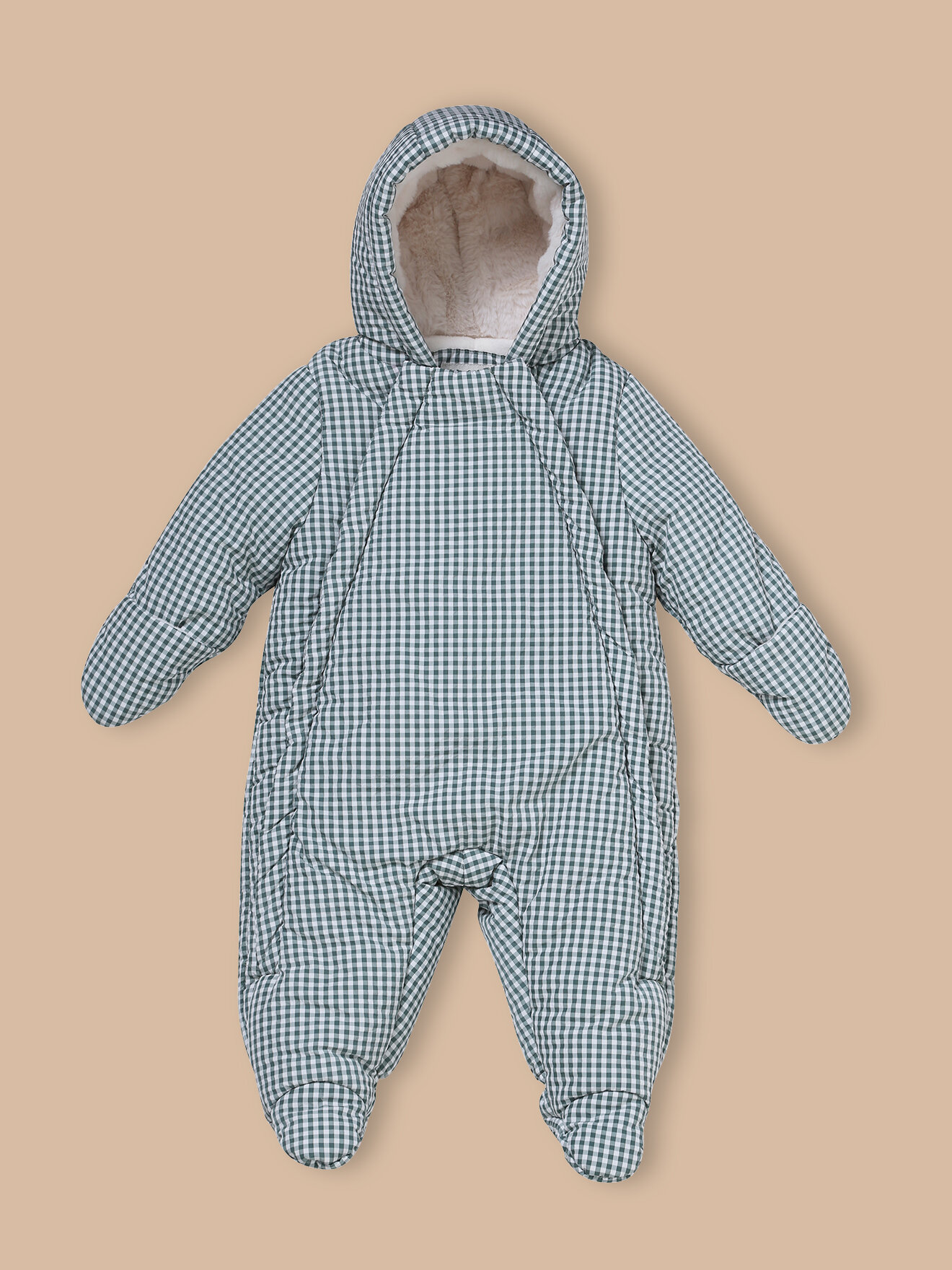 Gingham Pilot Jumpsuit CYRILLUS Green