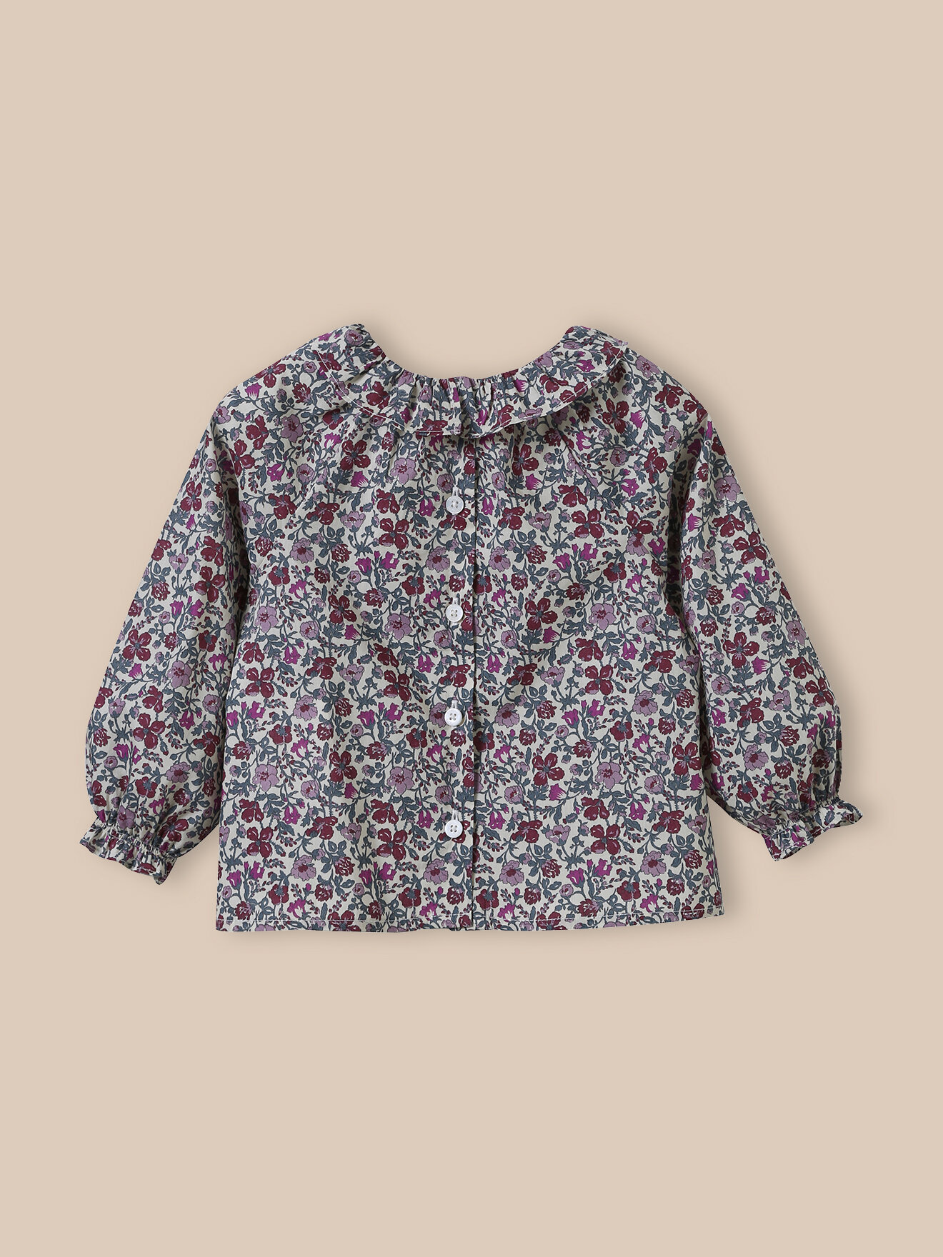 Babingdon Liberty fabric blouse CYRILLUS Purple