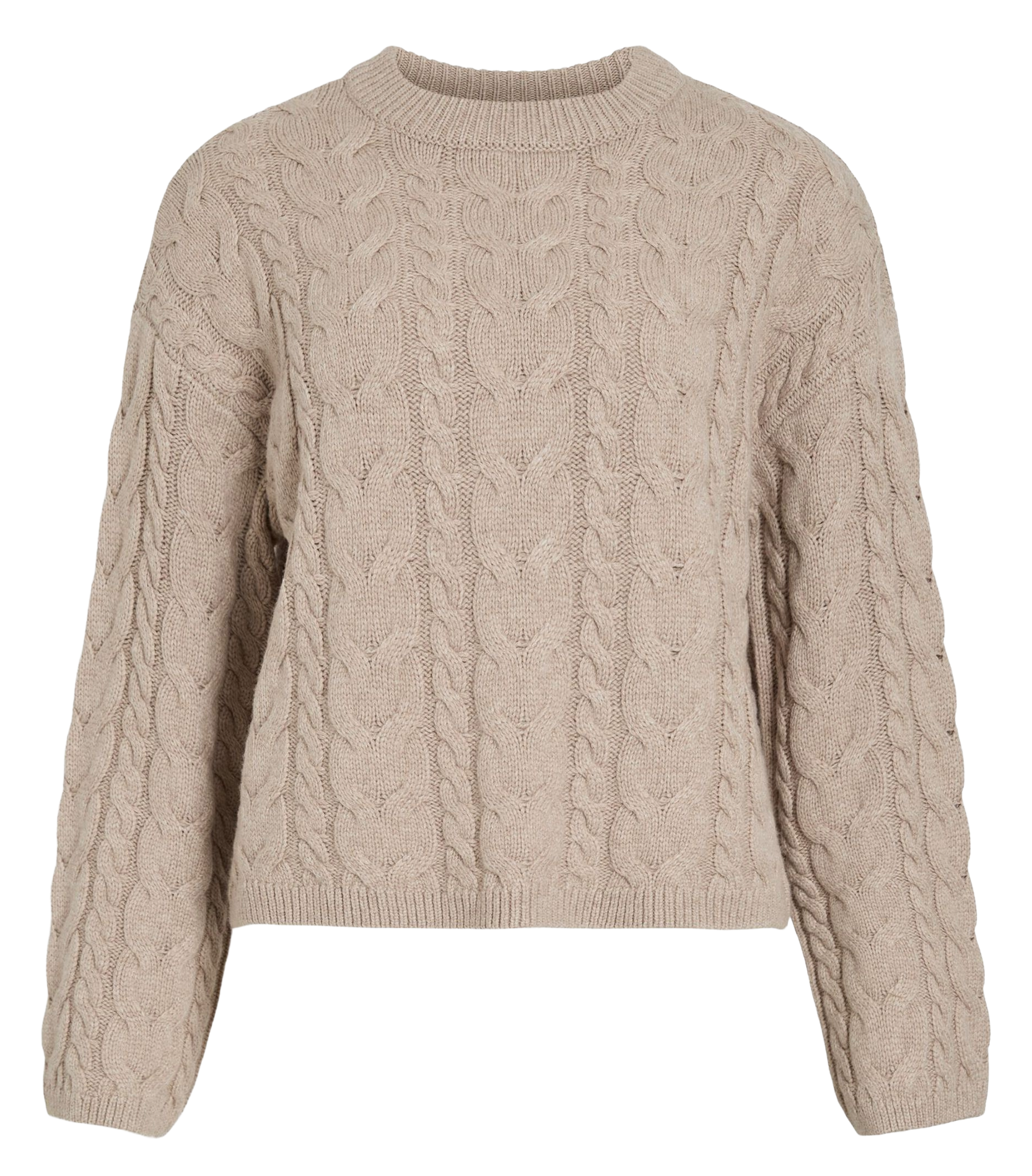 Trui met opstaande kraag ROUGE EDIT Beige